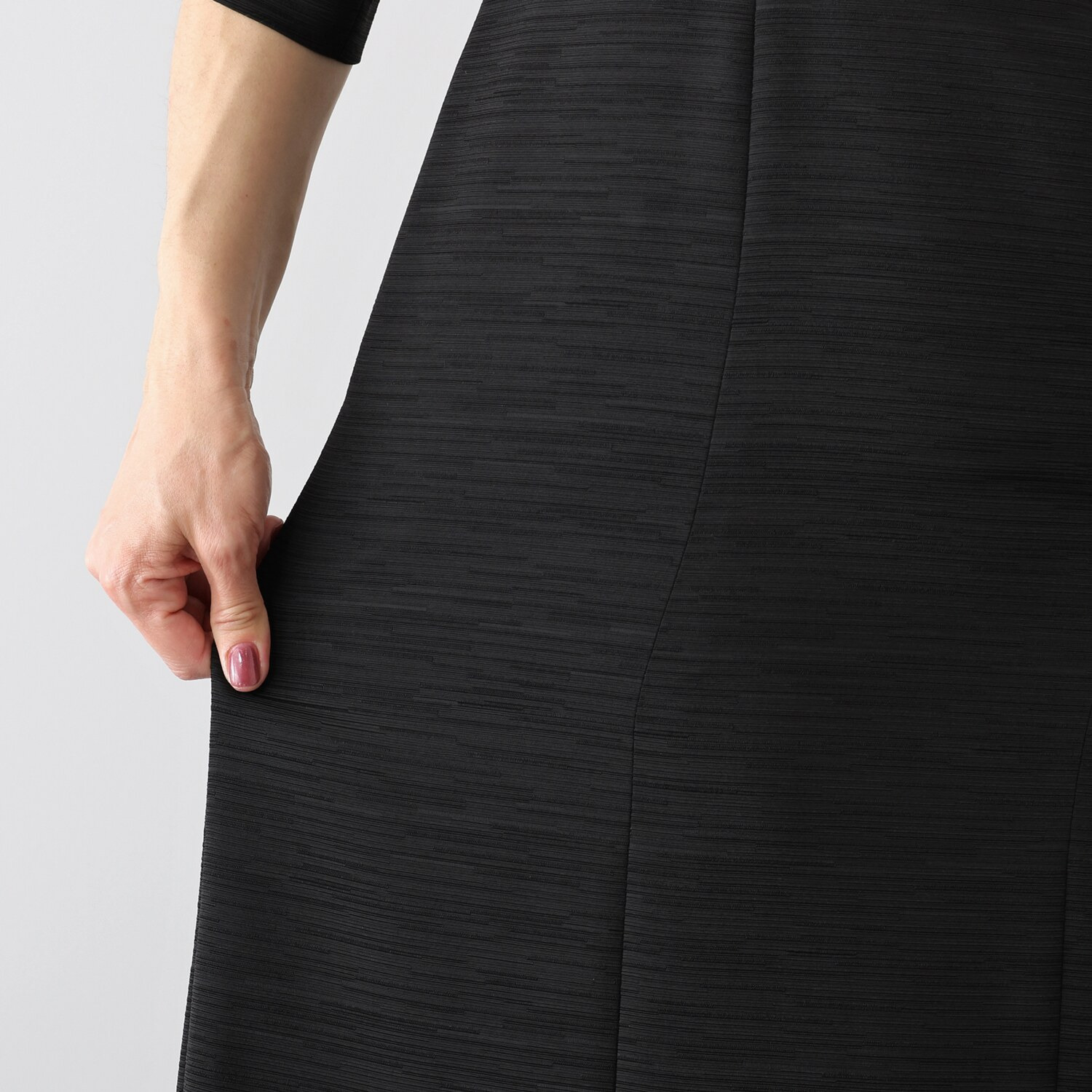 ニュイ ブラックフォーマル 米沢織ワンピース