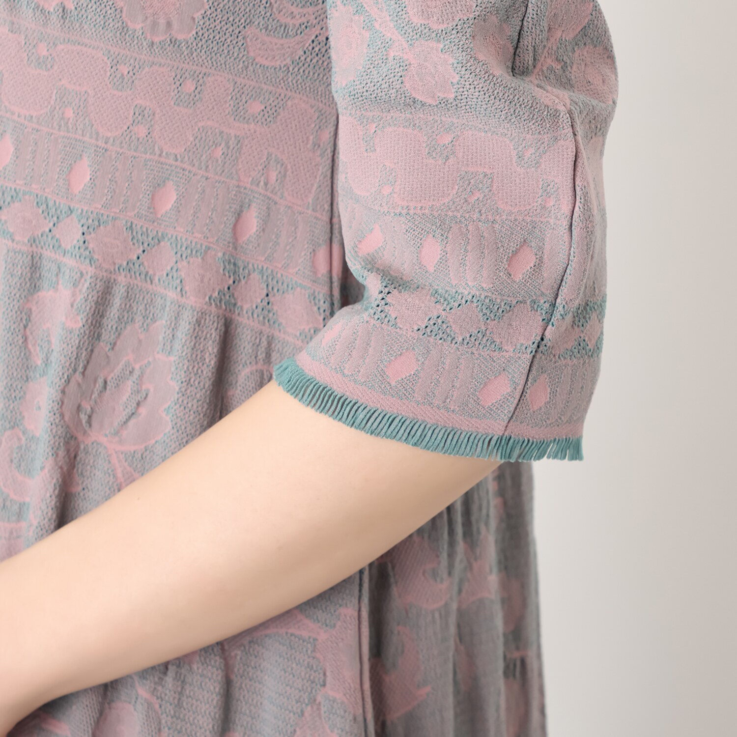 エム　アンド　キョウコ ラッセルレース リバーシブルワンピース