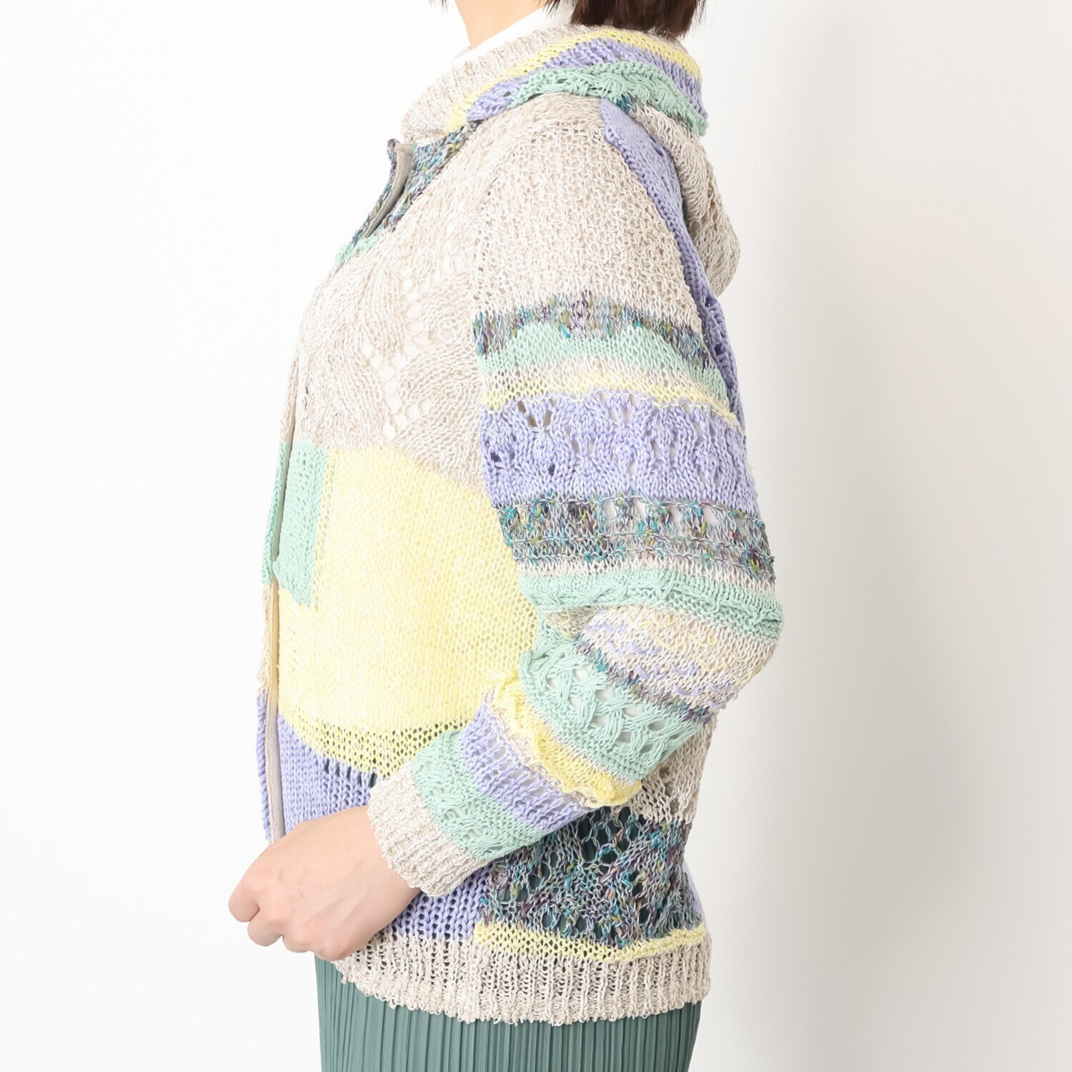 エム　アンド　キョウコ フード付カーディガン