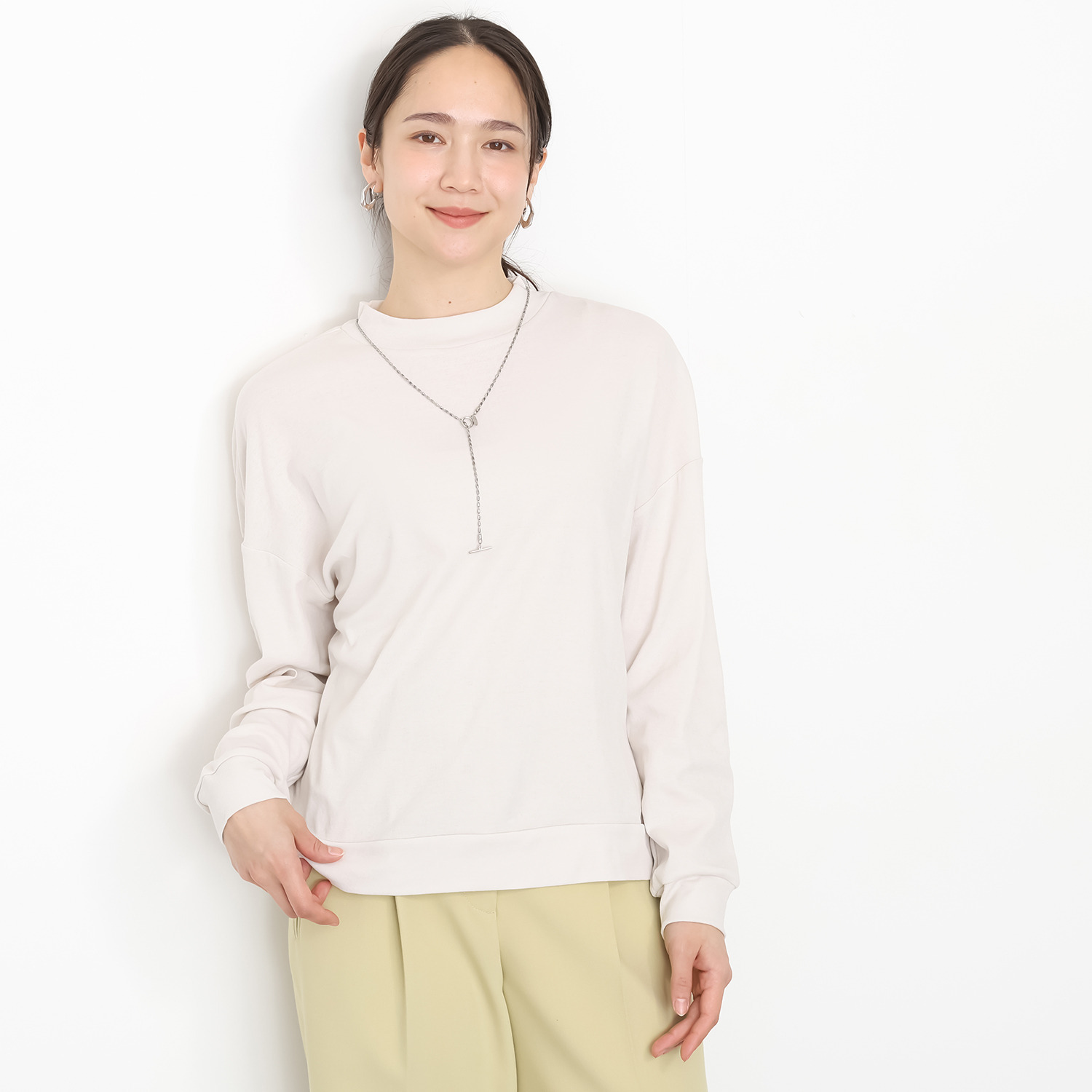 メゾンマザーマテリアル イタリアアルビニ社企画糸 フライスプルオーバー