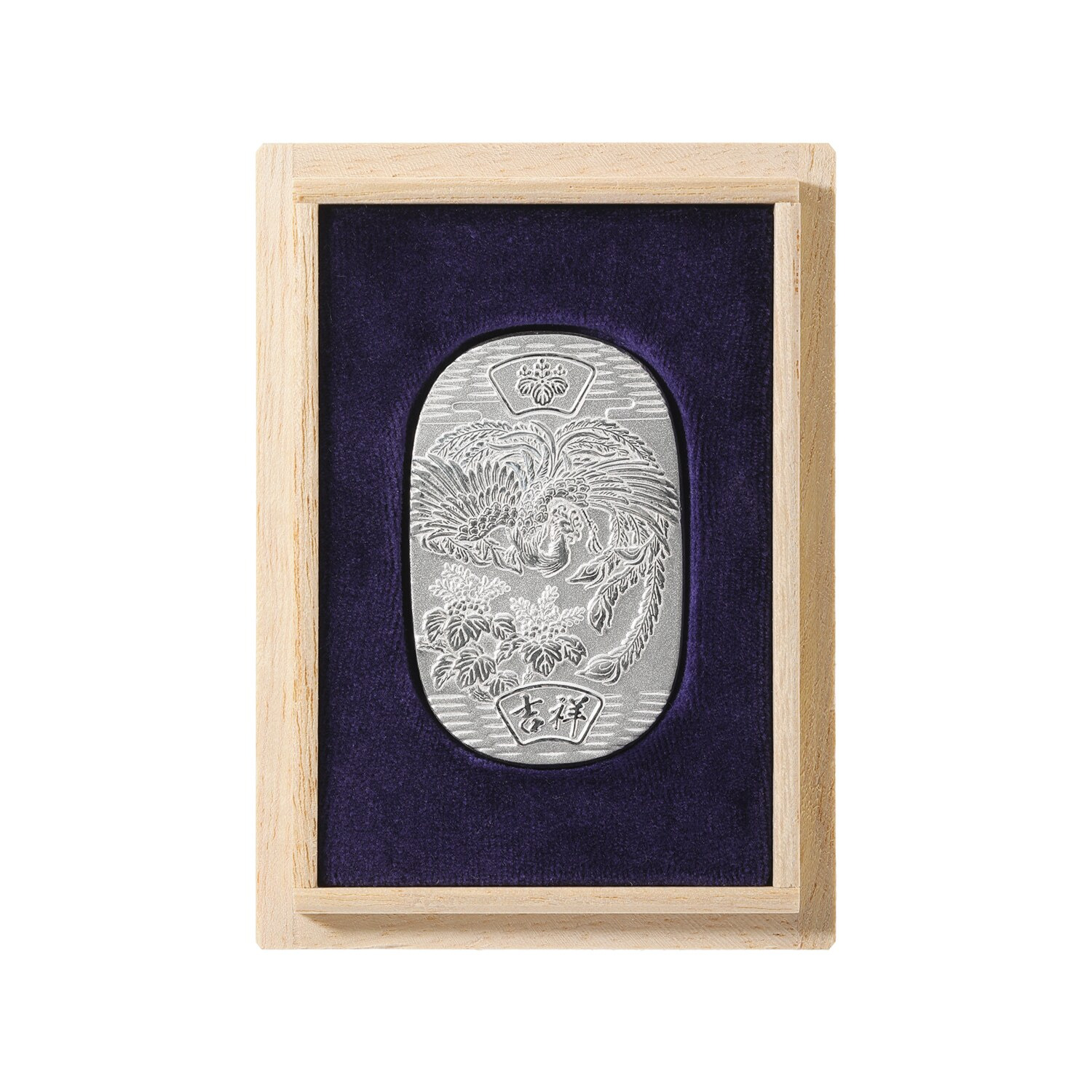 光則 純銀製 インゴット小判 “鳳凰と桐” ＜３０ｇ＞