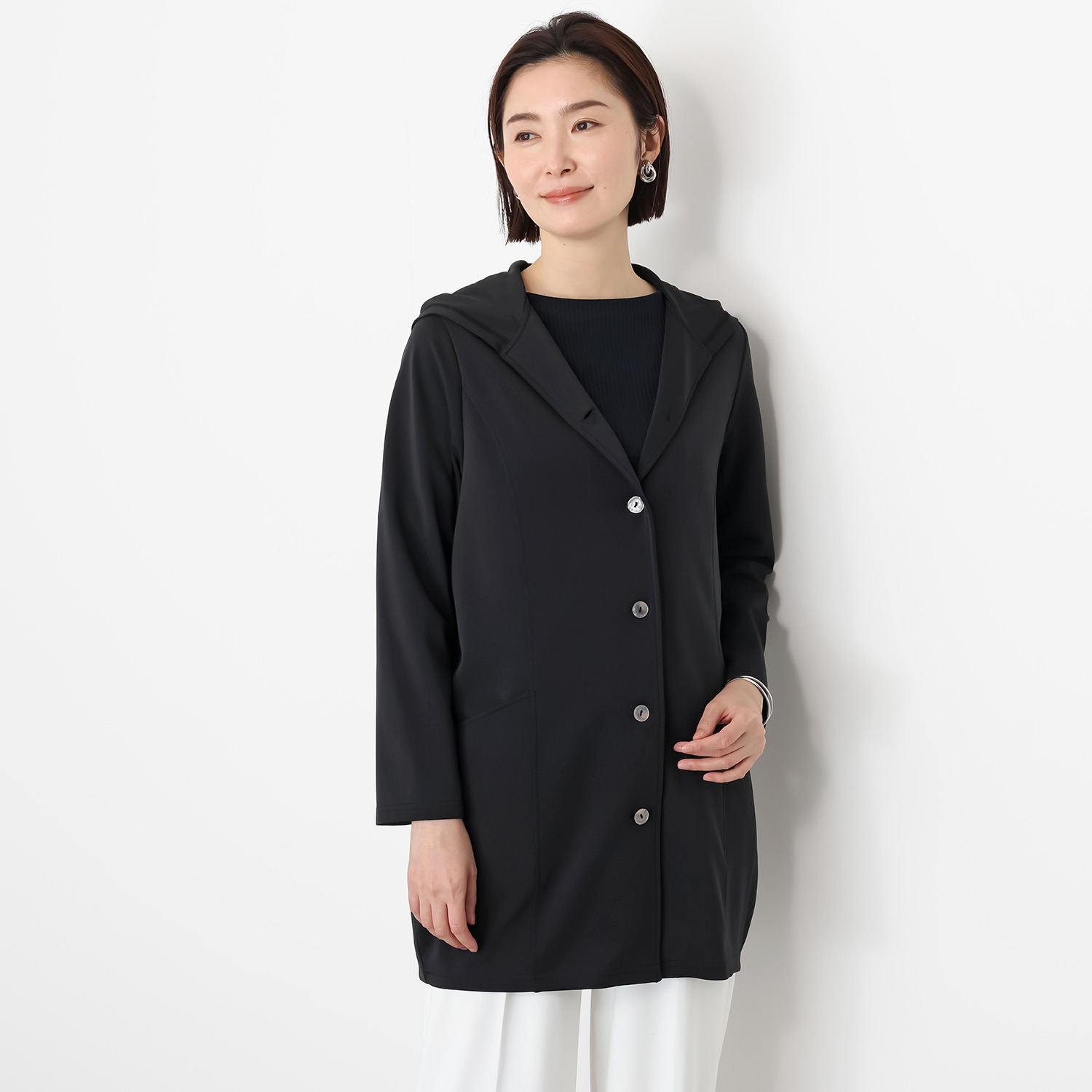 ダジュール しなやかな 万能フーディーコート