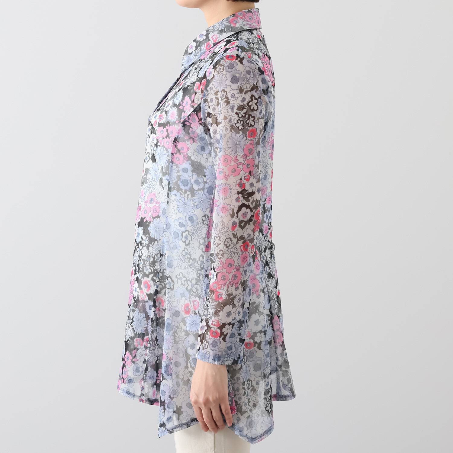 ダジュール パワーネット プリントブラウス