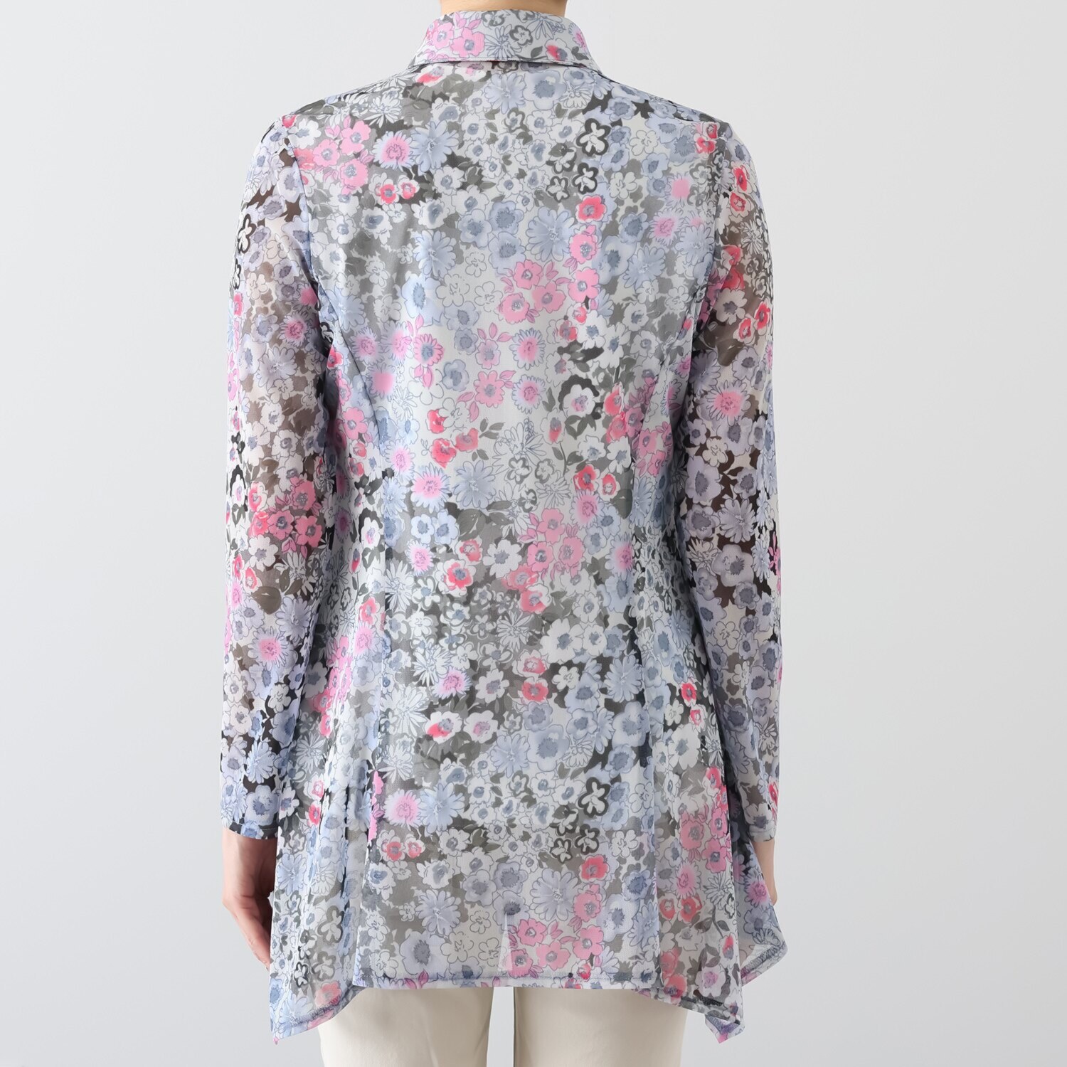 ダジュール パワーネット プリントブラウス