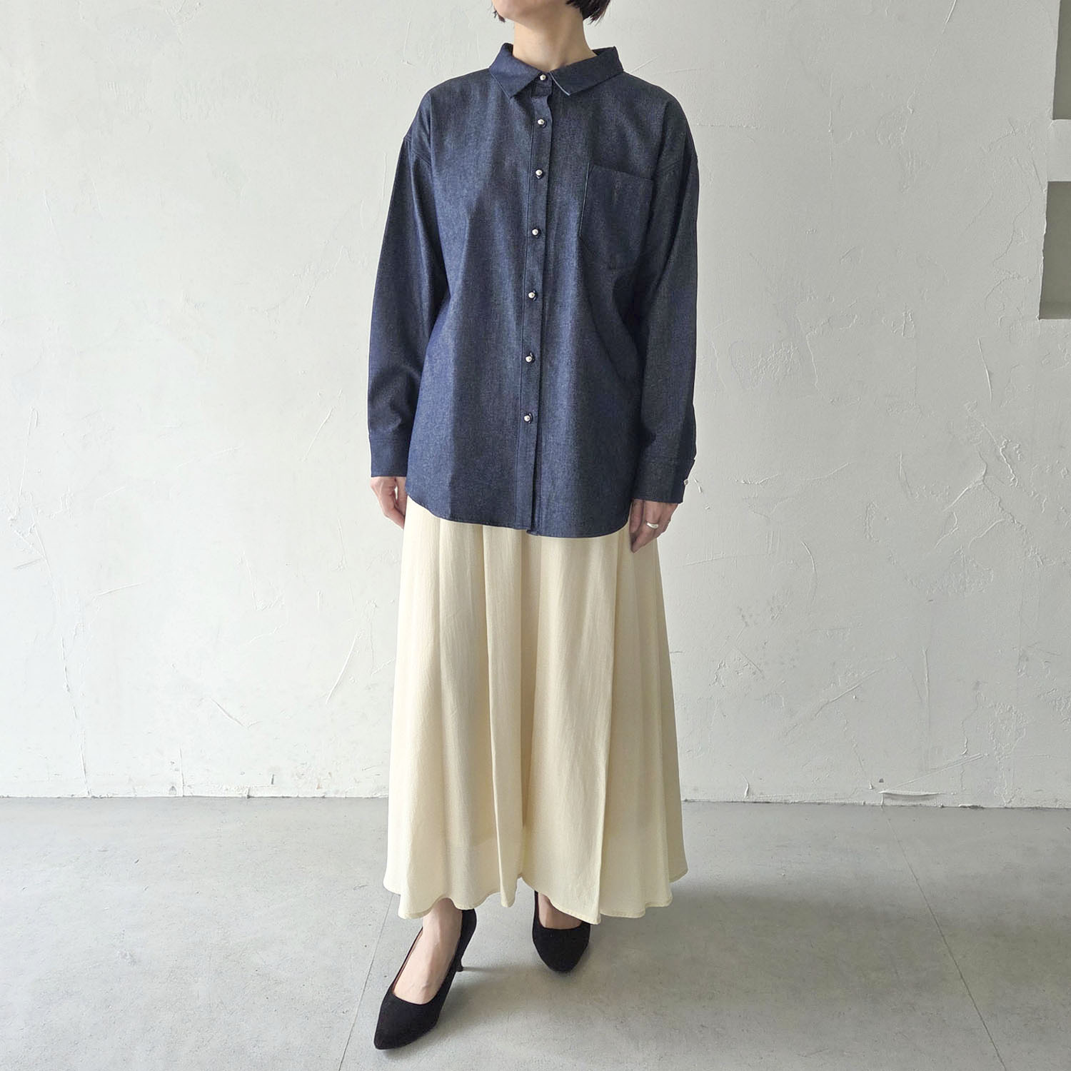 エピデミーク ライトオンス デニムシャツ