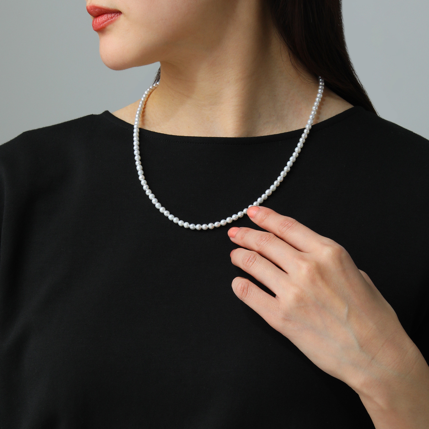 クランティーク 淡水パール 連珠の雅 ネックレス