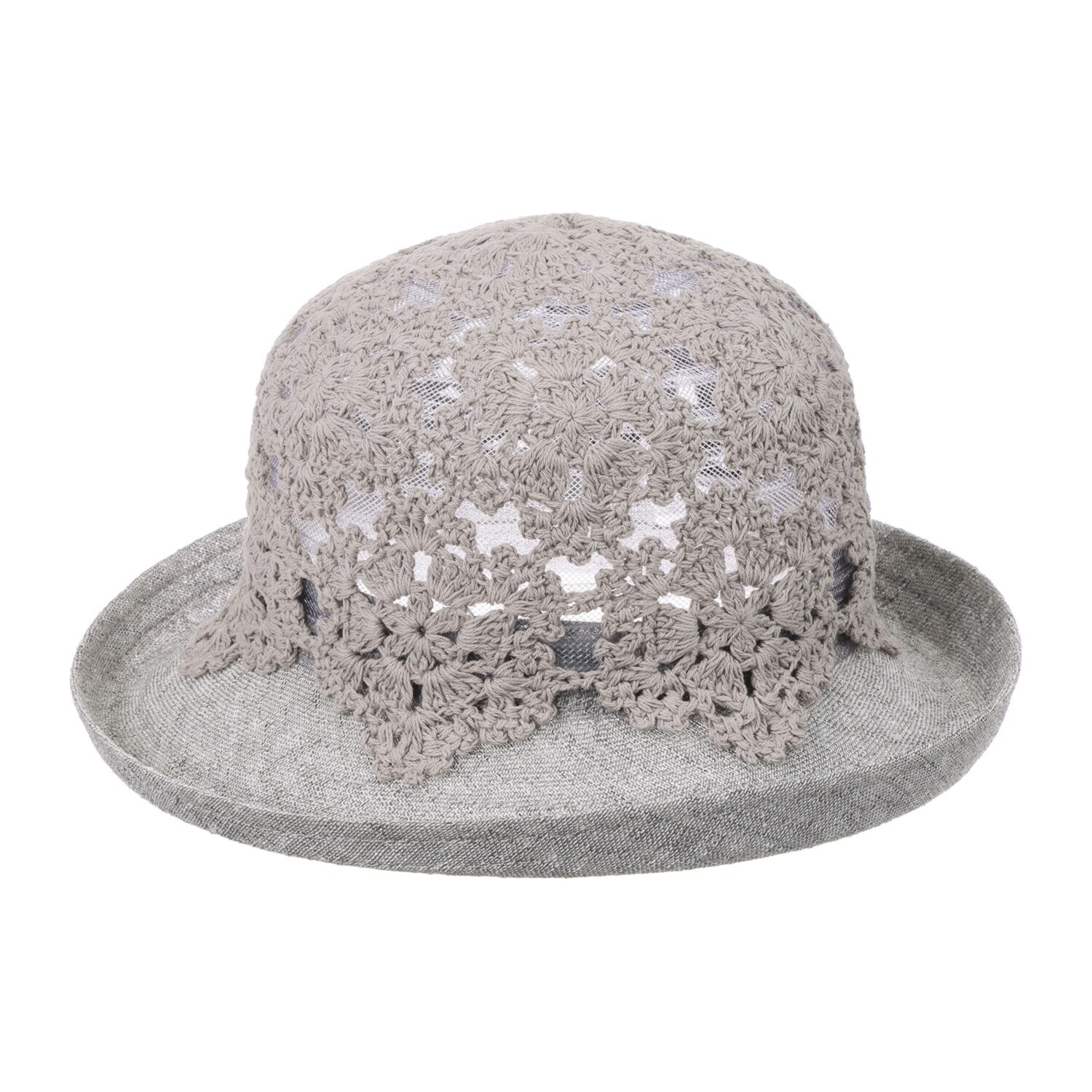 ユキコ　ハナイ クロシェ フラワーモティーフ ハット