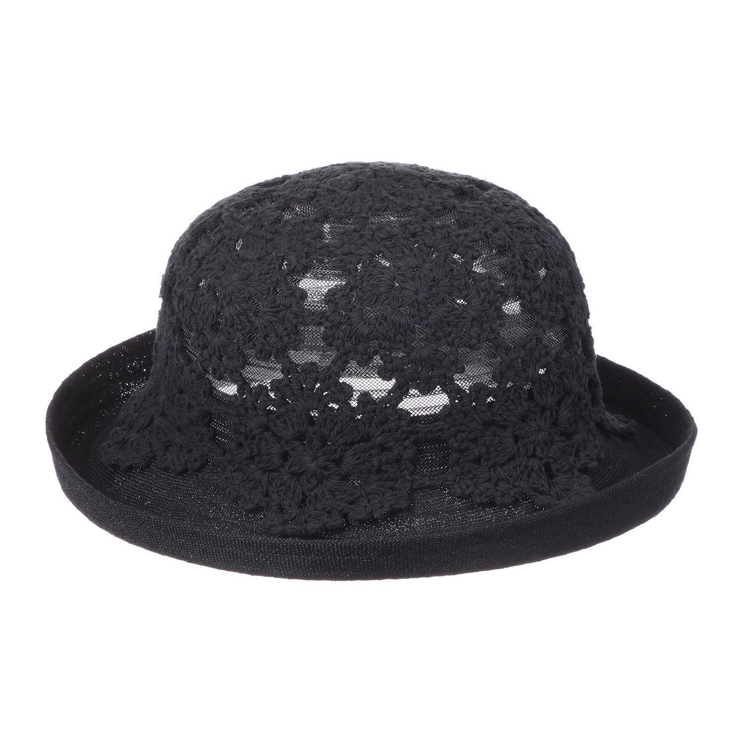 ユキコ　ハナイ クロシェ フラワーモティーフ ハット