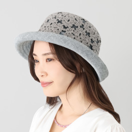 ユキコ　ハナイ クロシェ フラワーモティーフ ハット