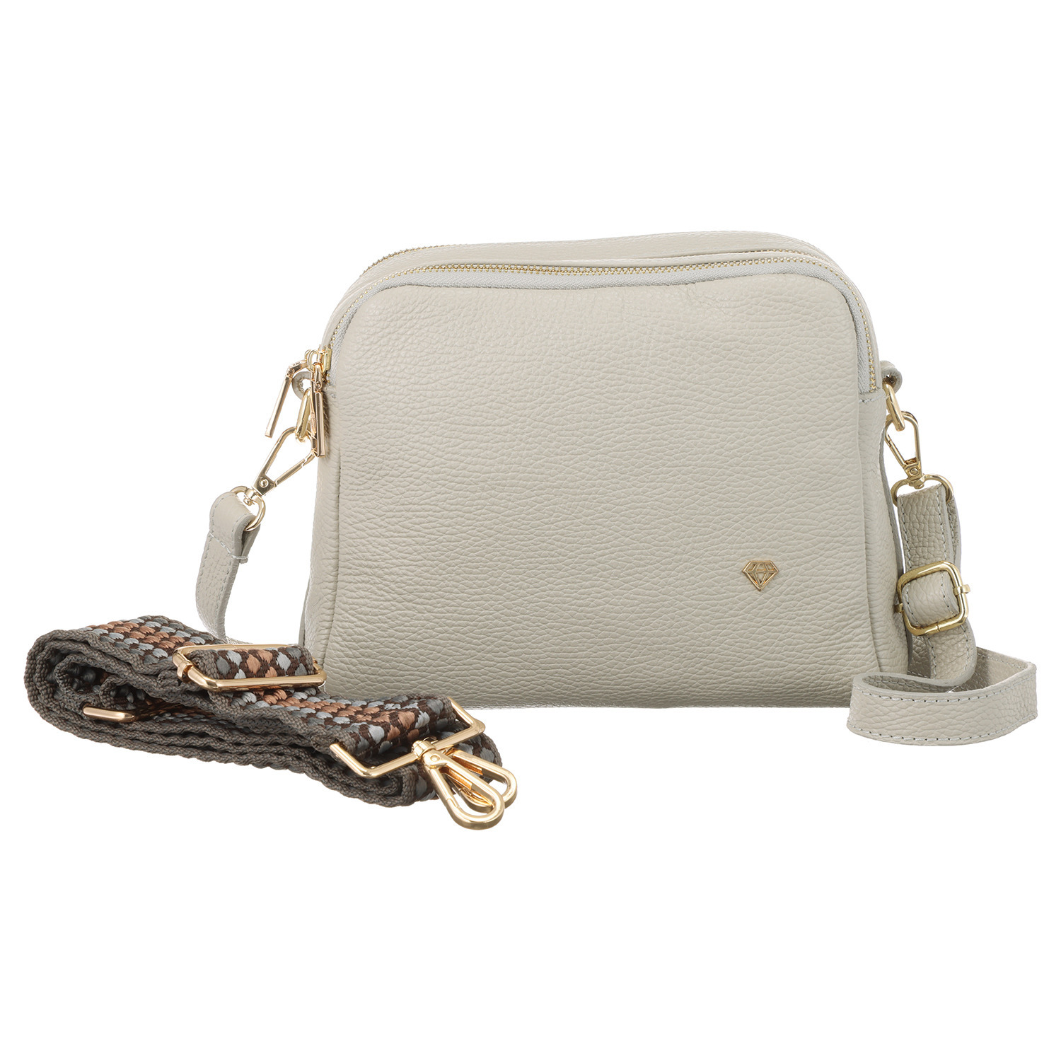 カレイドス ＜イタリア製＞ シボカーフレザー ショルダーバッグ