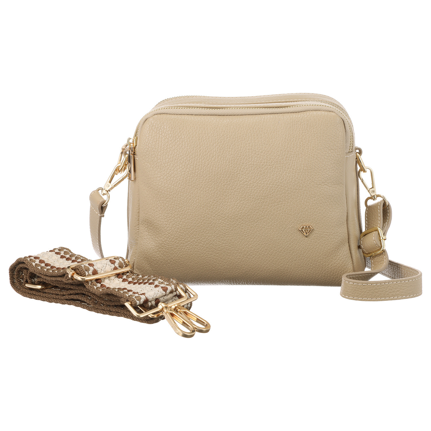 カレイドス ＜イタリア製＞ シボカーフレザー ショルダーバッグ