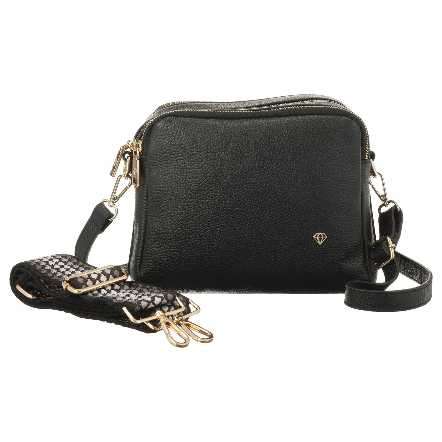 カレイドス ＜イタリア製＞ シボカーフレザー ショルダーバッグ