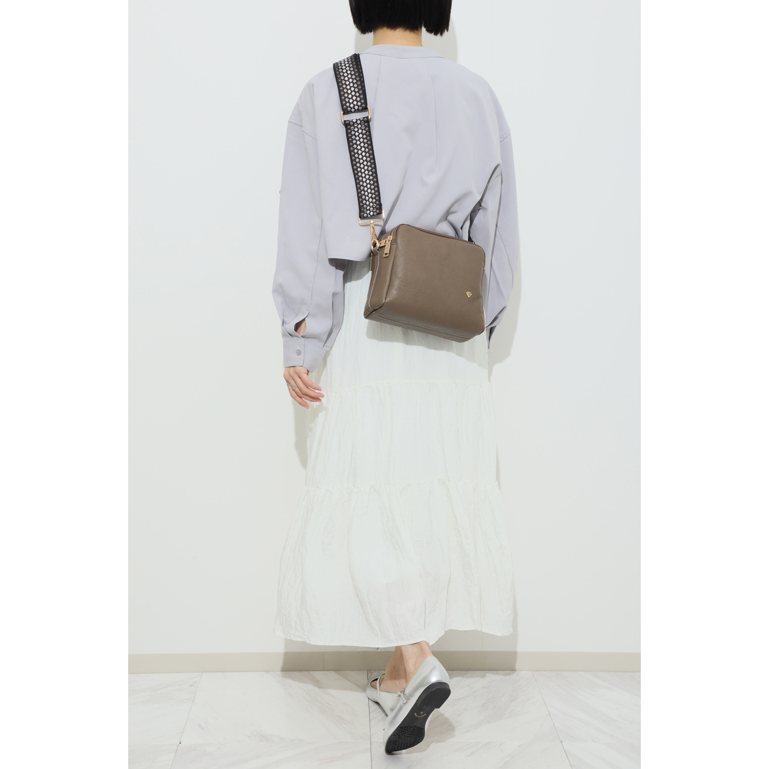 カレイドス ＜イタリア製＞ シボカーフレザー ショルダーバッグ