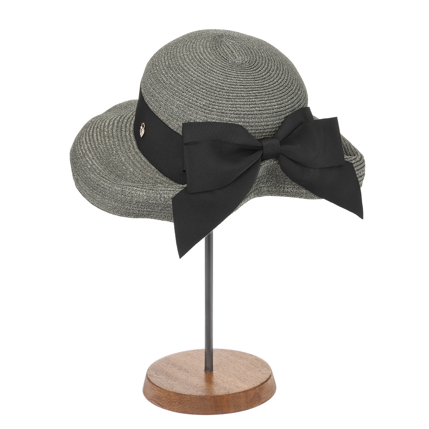 アウレリア 日本製 ＵＶカット ブレードリボン ブリムダウンハット