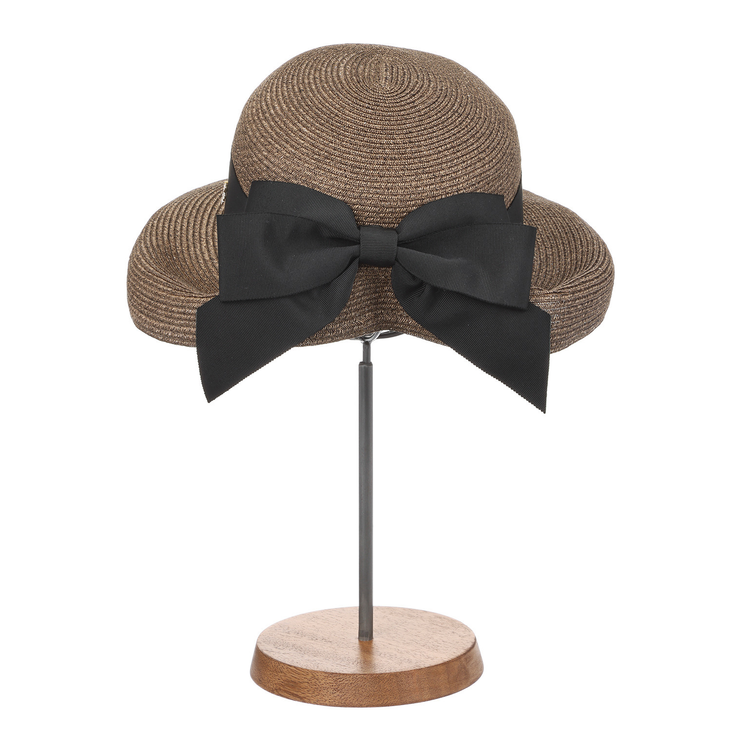 アウレリア 日本製 ＵＶカット ブレードリボン ブリムダウンハット