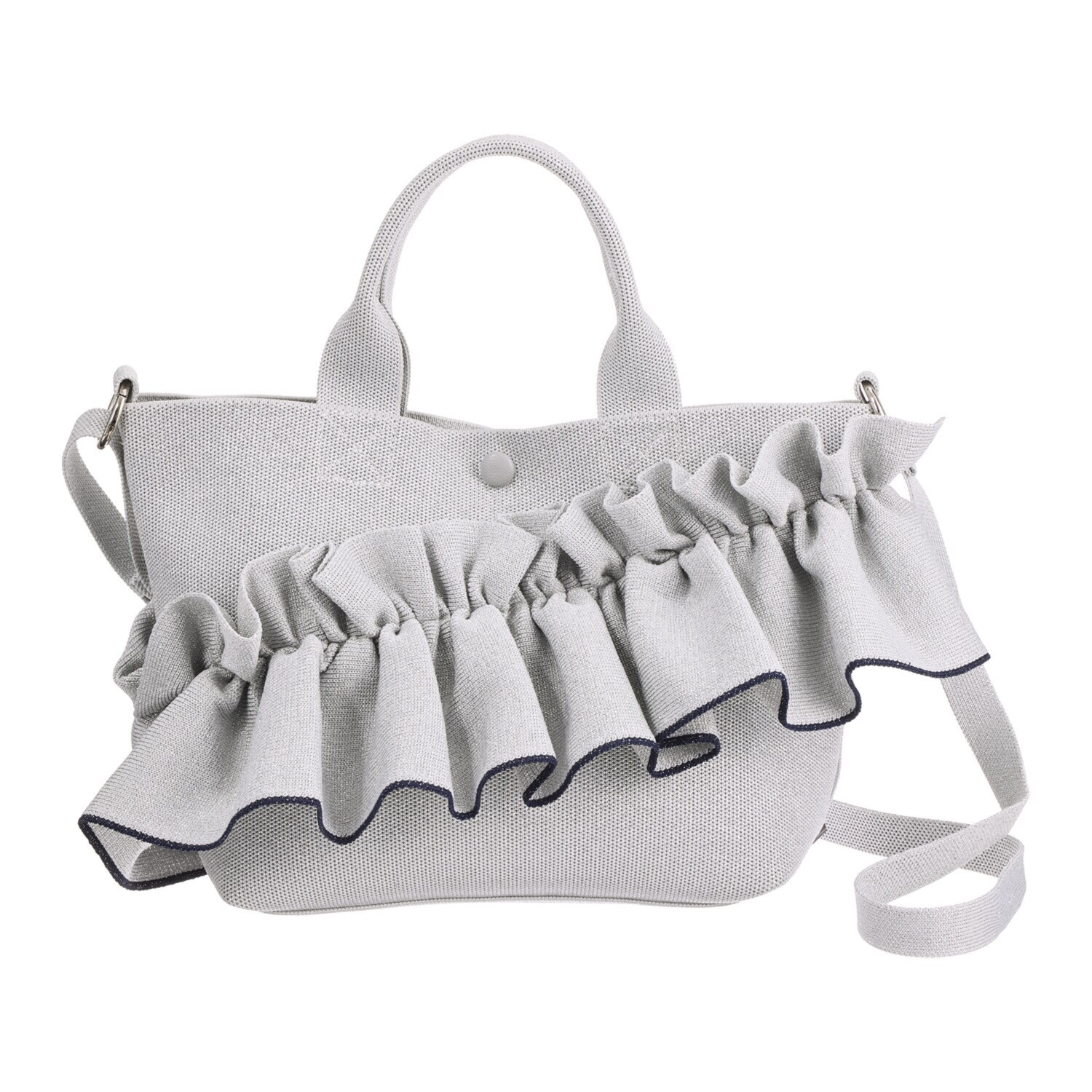 ルートート 大人かわいい ボリュームフリル ２ウェイトートバッグ “デリ” ルフル・ラッフル