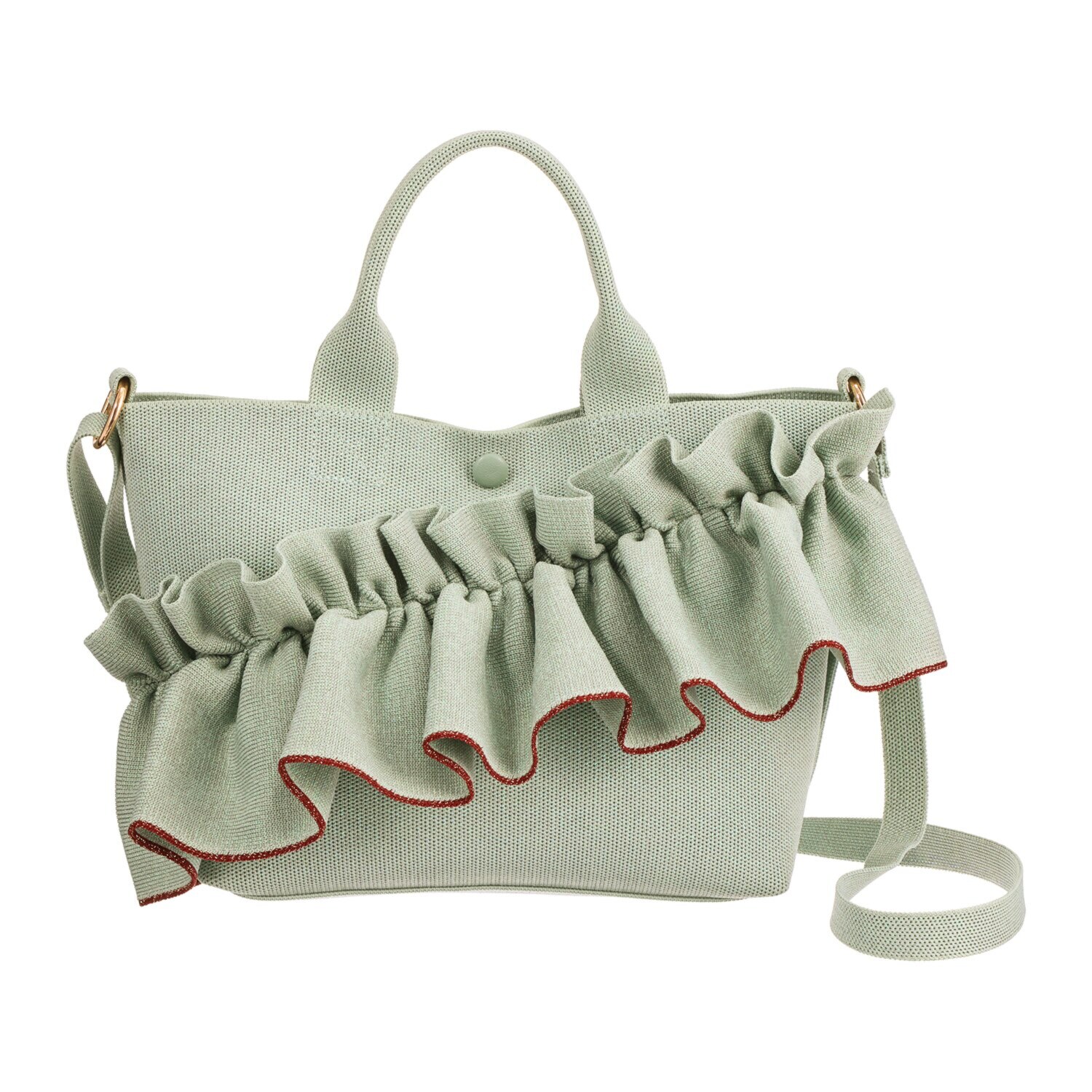 ルートート 大人かわいい ボリュームフリル ２ウェイトートバッグ “デリ” ルフル・ラッフル