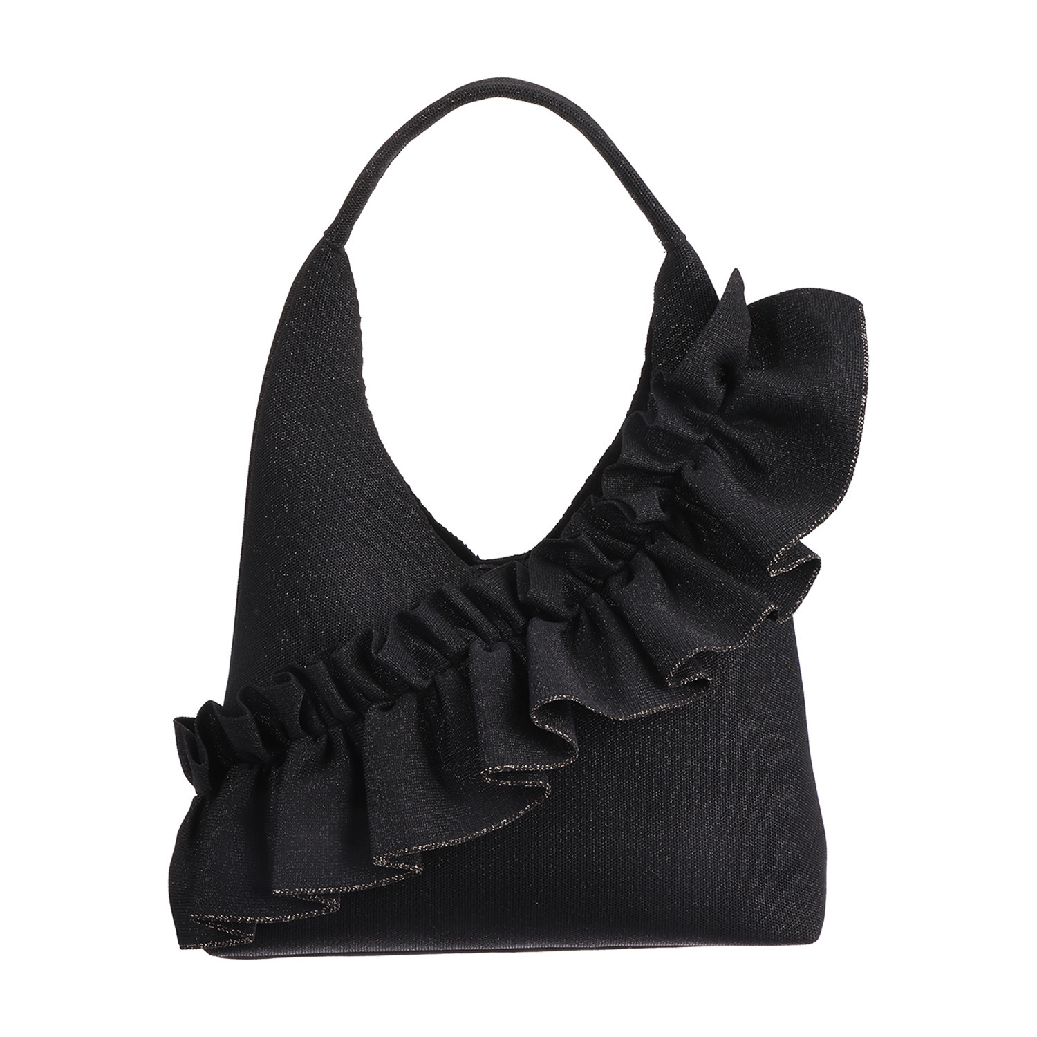 ルートート 大人かわいい ボリュームフリル 肩掛けがきまるバッグ “ラウンド” ルフル・ラッフル