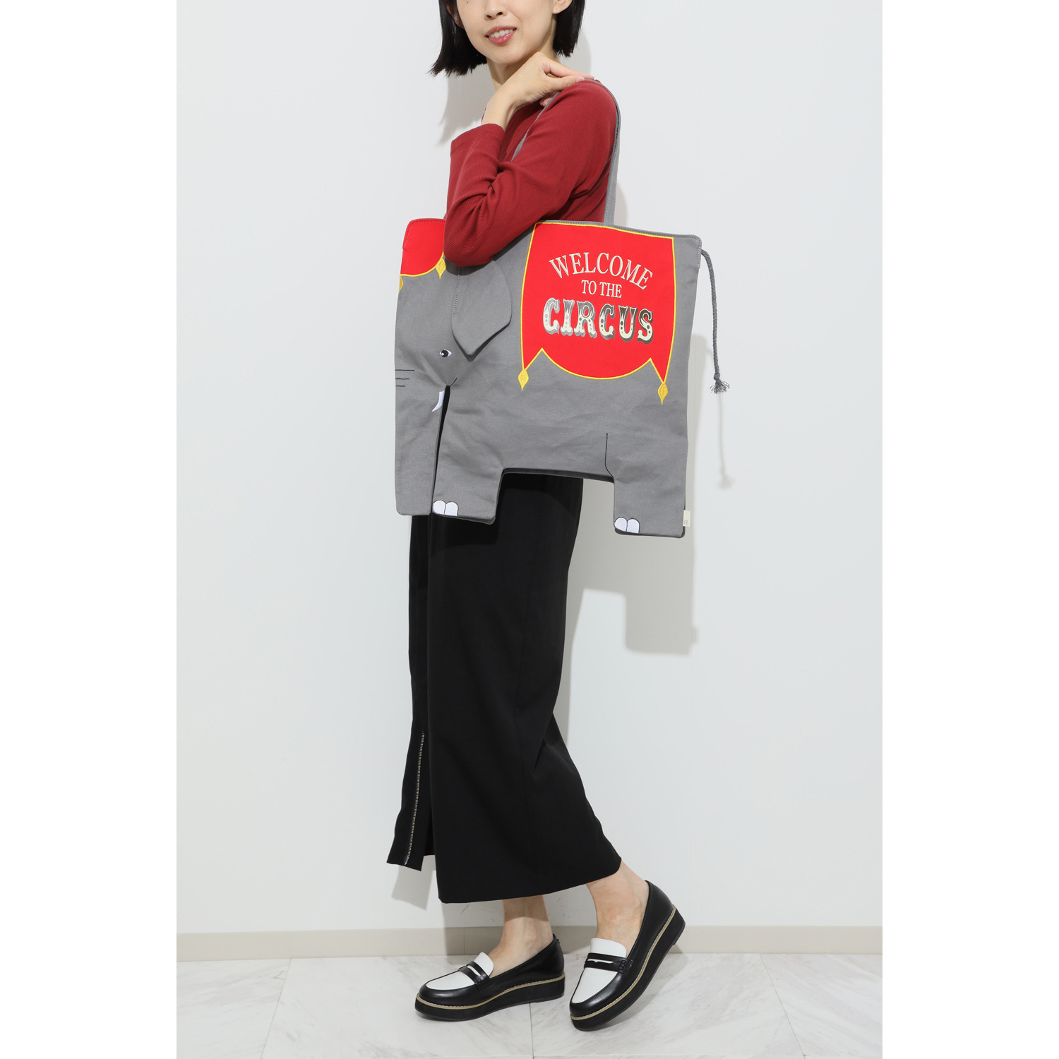 ルートート 大きな体に やさしい瞳 ゾウさんトートバッグ