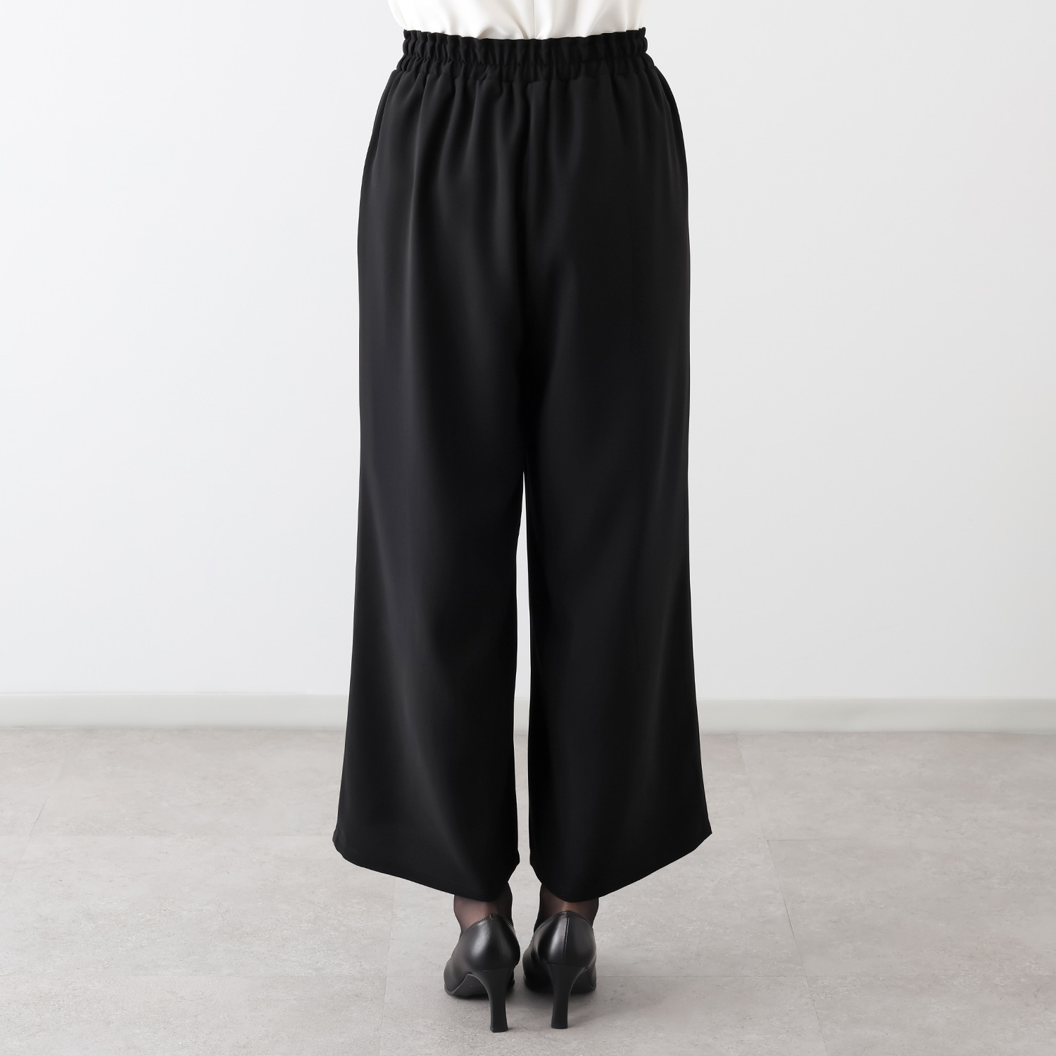 岩佐 国内生産 国内生地 ワイドシルエット フォーマルパンツ