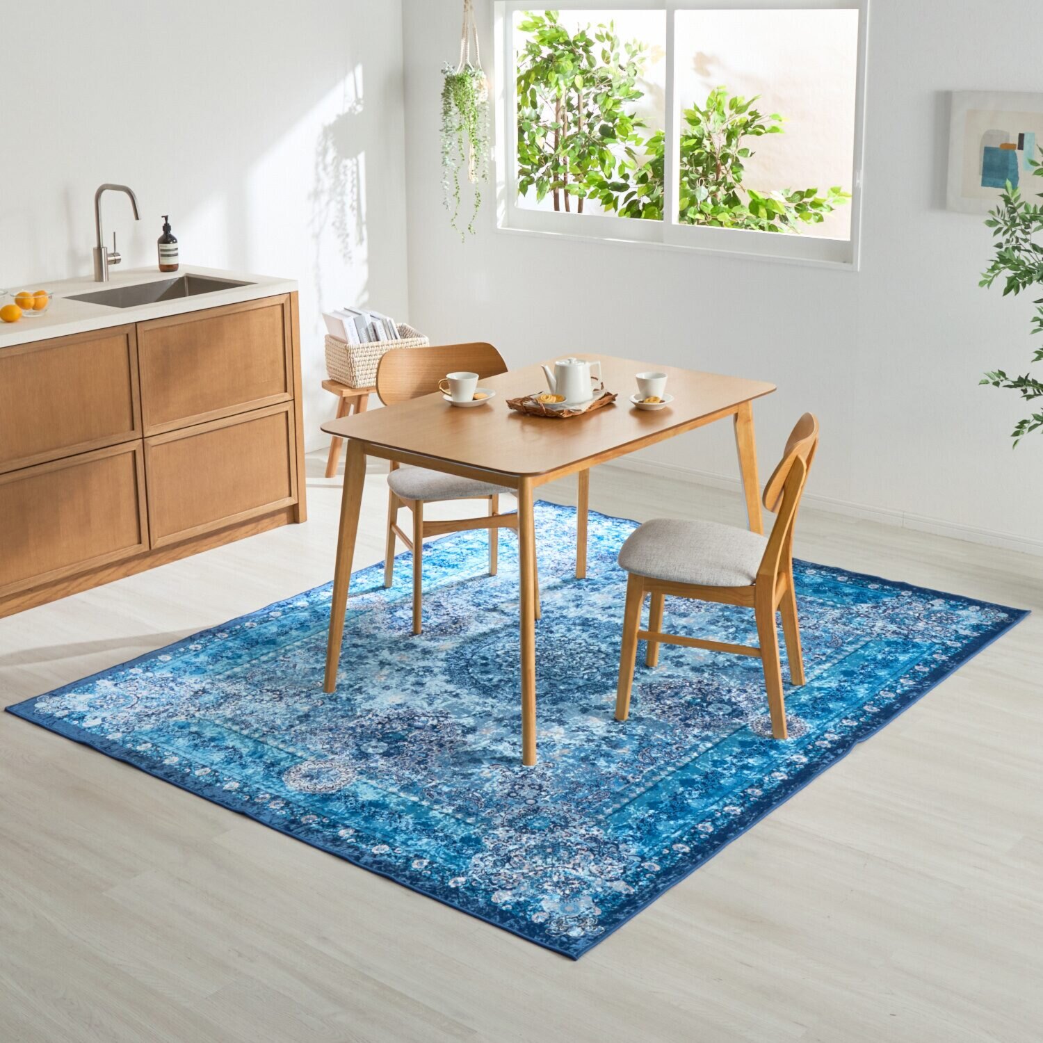 はっ水加工付 ペルシャンデザイン カーペット “サンティエラ” ＜１９０×２４０ｃｍ＞