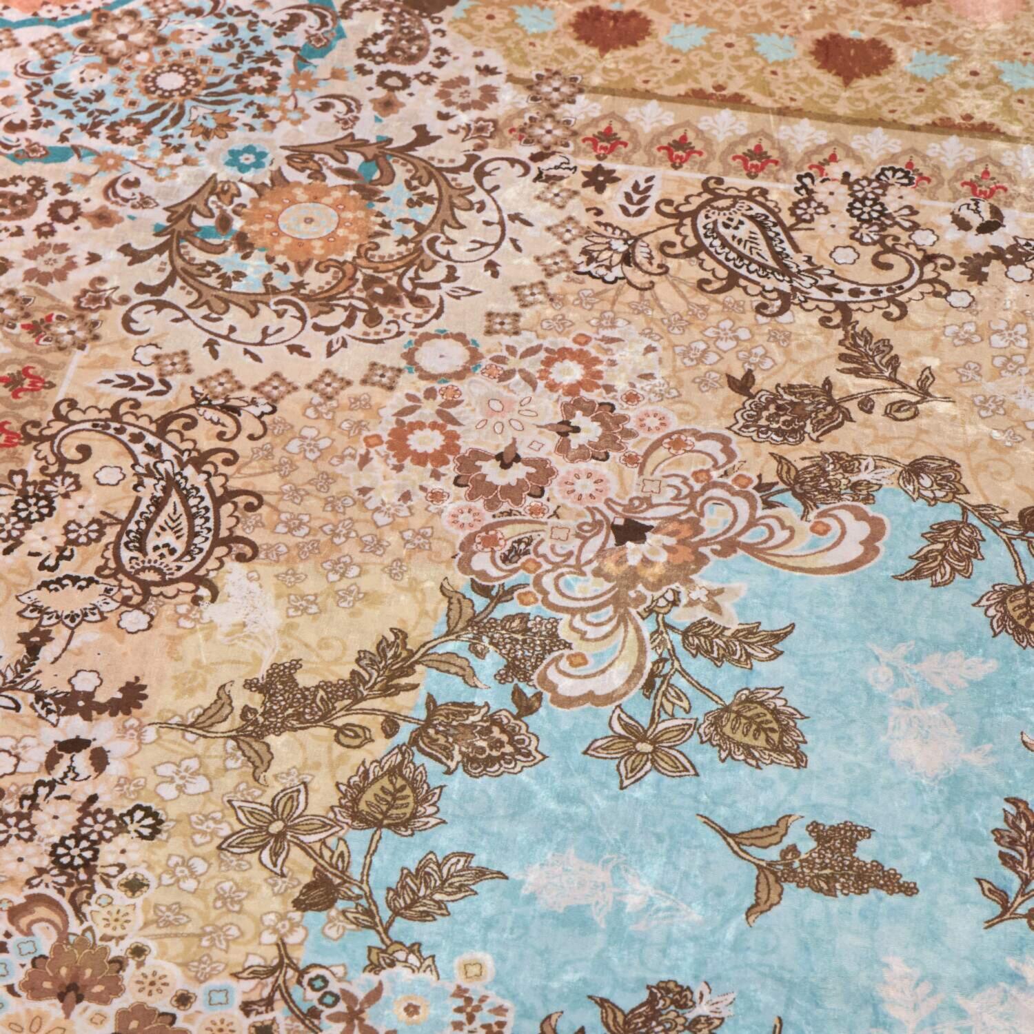 はっ水加工付 ペルシャンデザイン カーペット “サンティエラ” ＜１９０×２４０ｃｍ＞