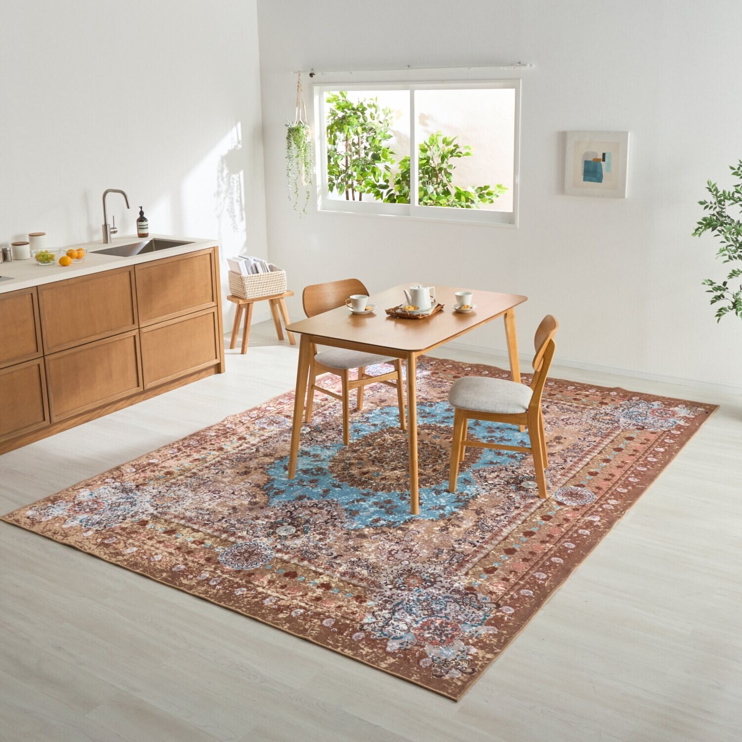 はっ水加工付 ペルシャンデザイン カーペット “サンティエラ” ＜２３０×３２０ｃｍ＞