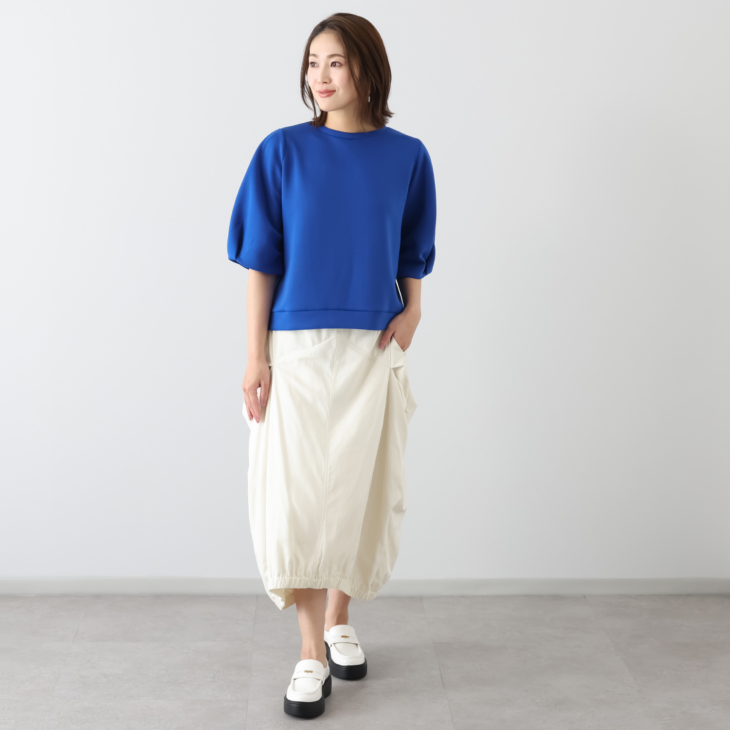 コモエリークローゼット 変形スリーブトップス