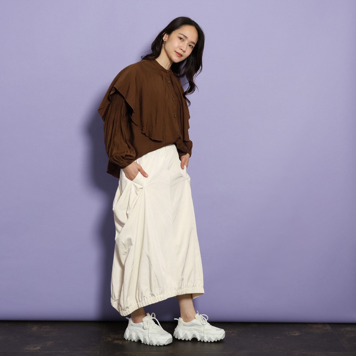 コモエリークローゼット シンメトリー タックスカート