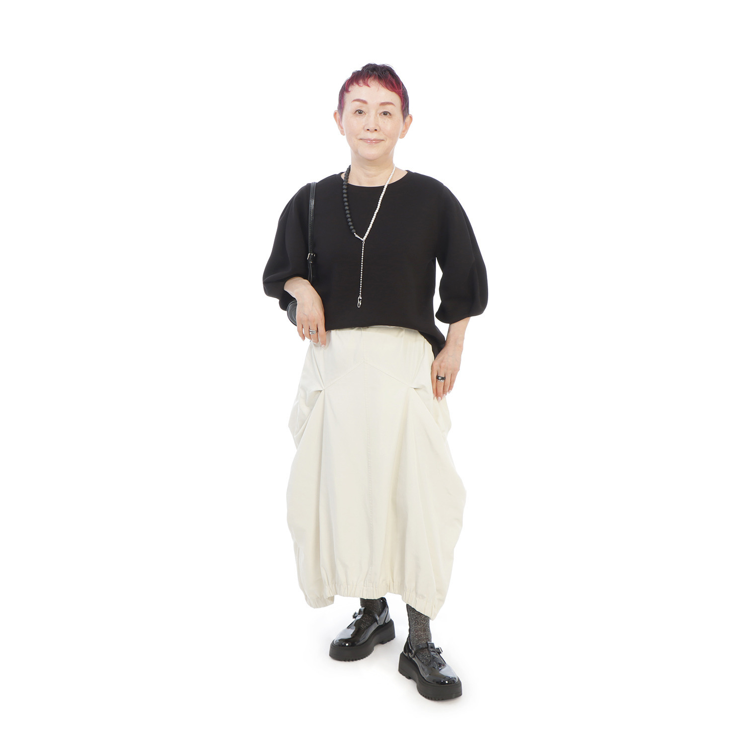 コモエリークローゼット シンメトリー タックスカート