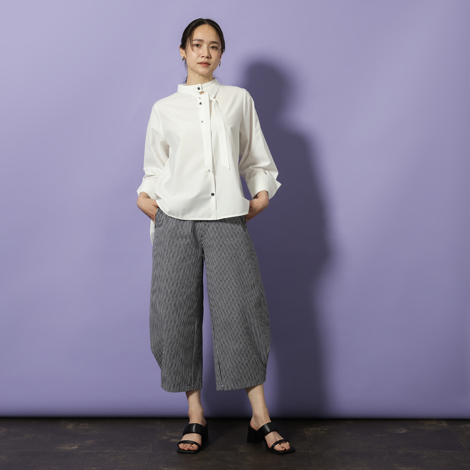 コモエリークローゼット ストレート＆コクーン デニムパンツ