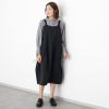 コモエリークローゼット ビッグポケット ジャンパードレス