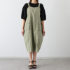 コモエリークローゼット ビッグポケット ジャンパードレス