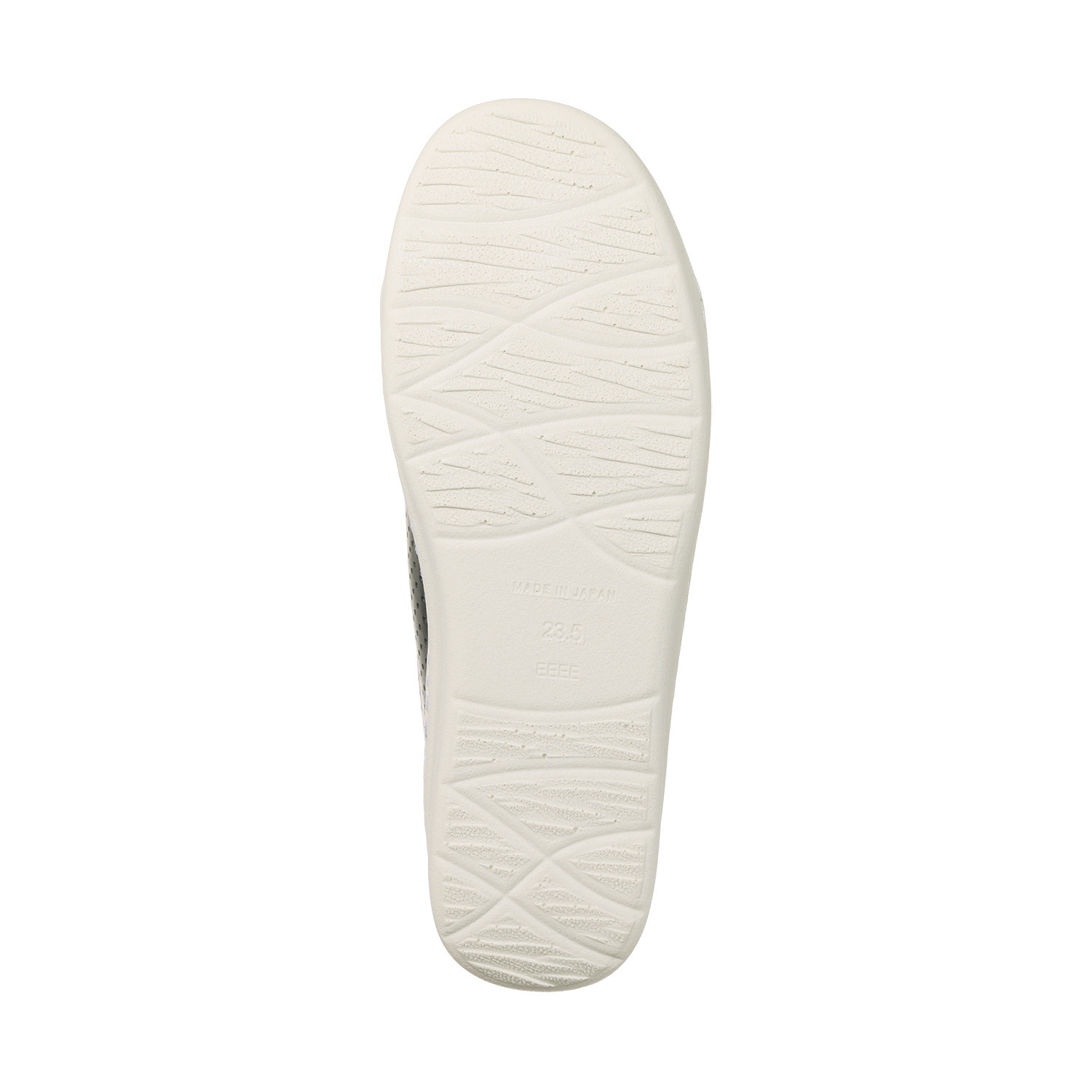 ミスキョウコ 日本製 ソフト牛革 クロスゴムパンチング柄 オパンケスニーカー