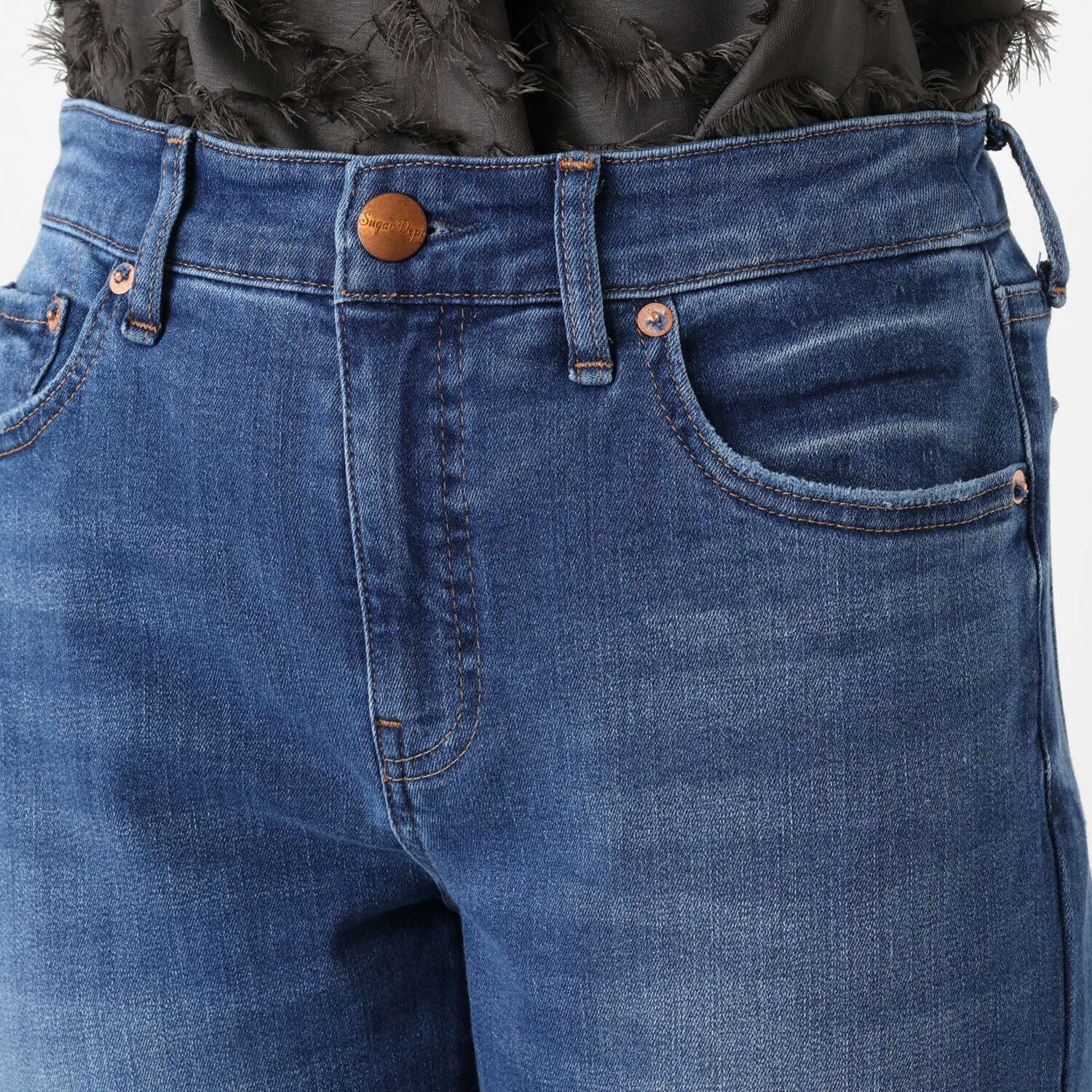 シュガーデプト コーンデニム（Ｒ） スーパーストレッチ アンクル丈ジーンズ