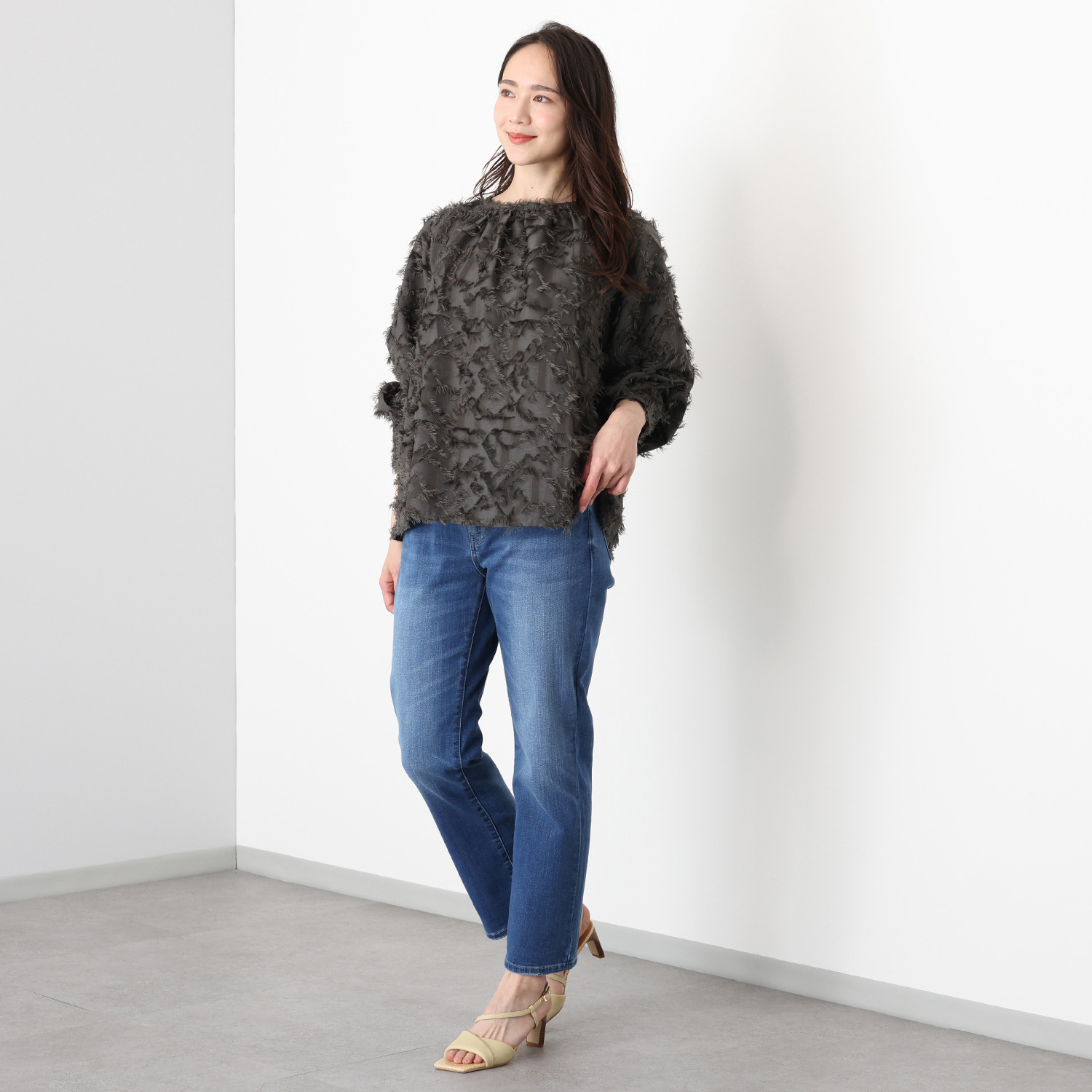 シュガーデプト コーンデニム（Ｒ） スーパーストレッチ アンクル丈ジーンズ