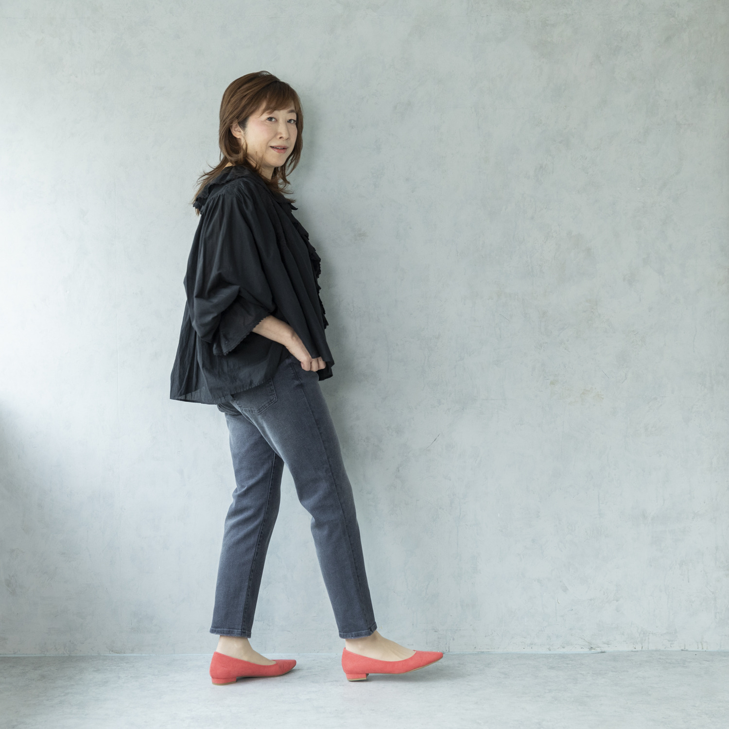 シュガーデプト コーンデニム（Ｒ） スーパーストレッチ アンクル丈ジーンズ