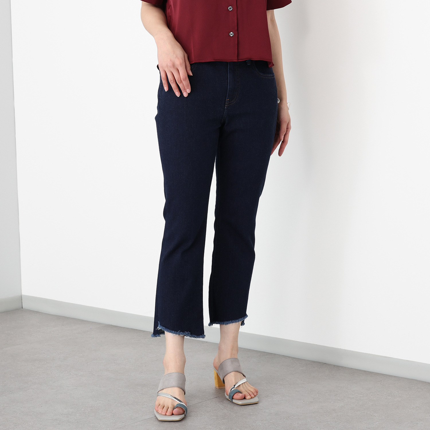 シュガーデプト コーンデニム（Ｒ） スーパーストレッチ カプリジーンズ