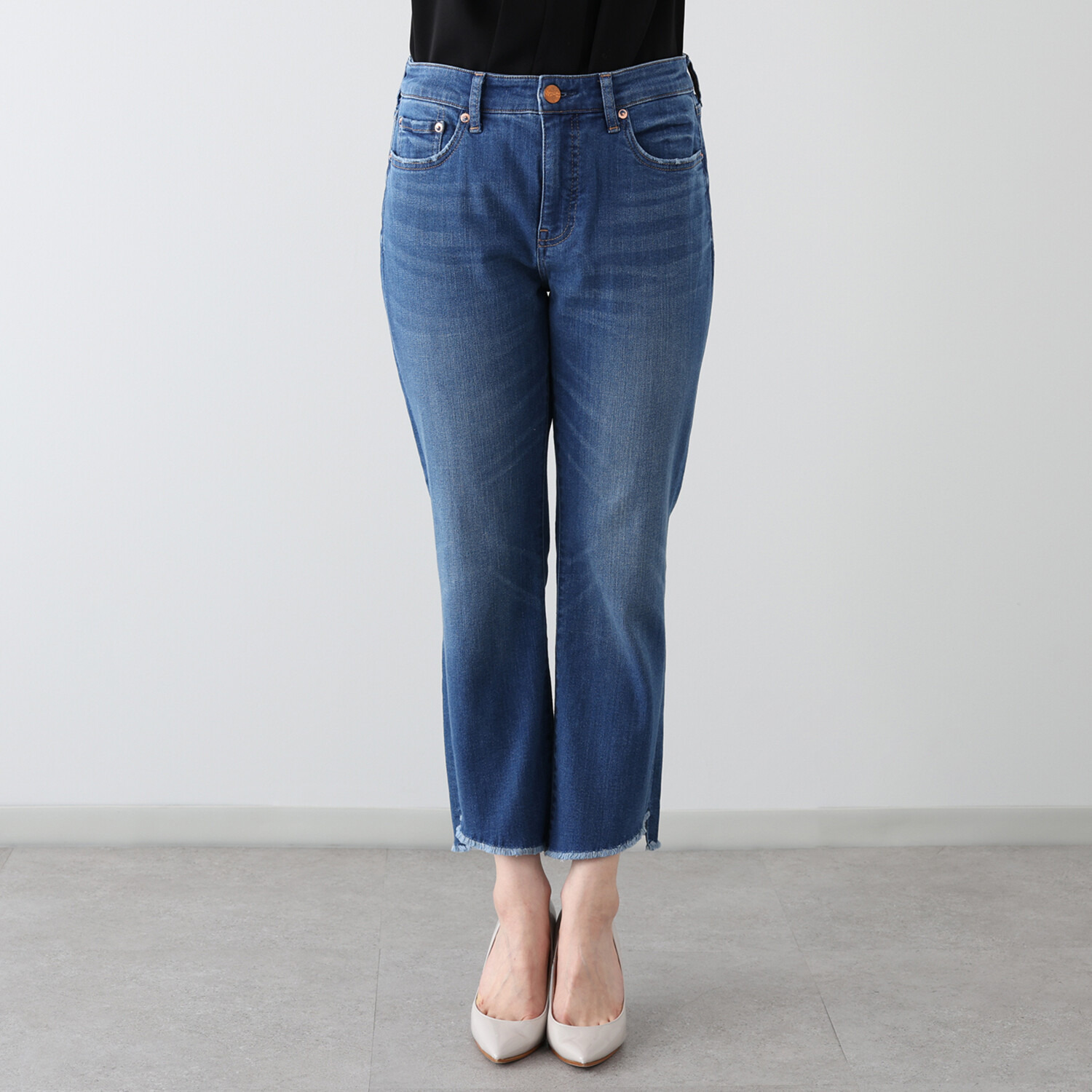 シュガーデプト コーンデニム（Ｒ） スーパーストレッチ カプリジーンズ