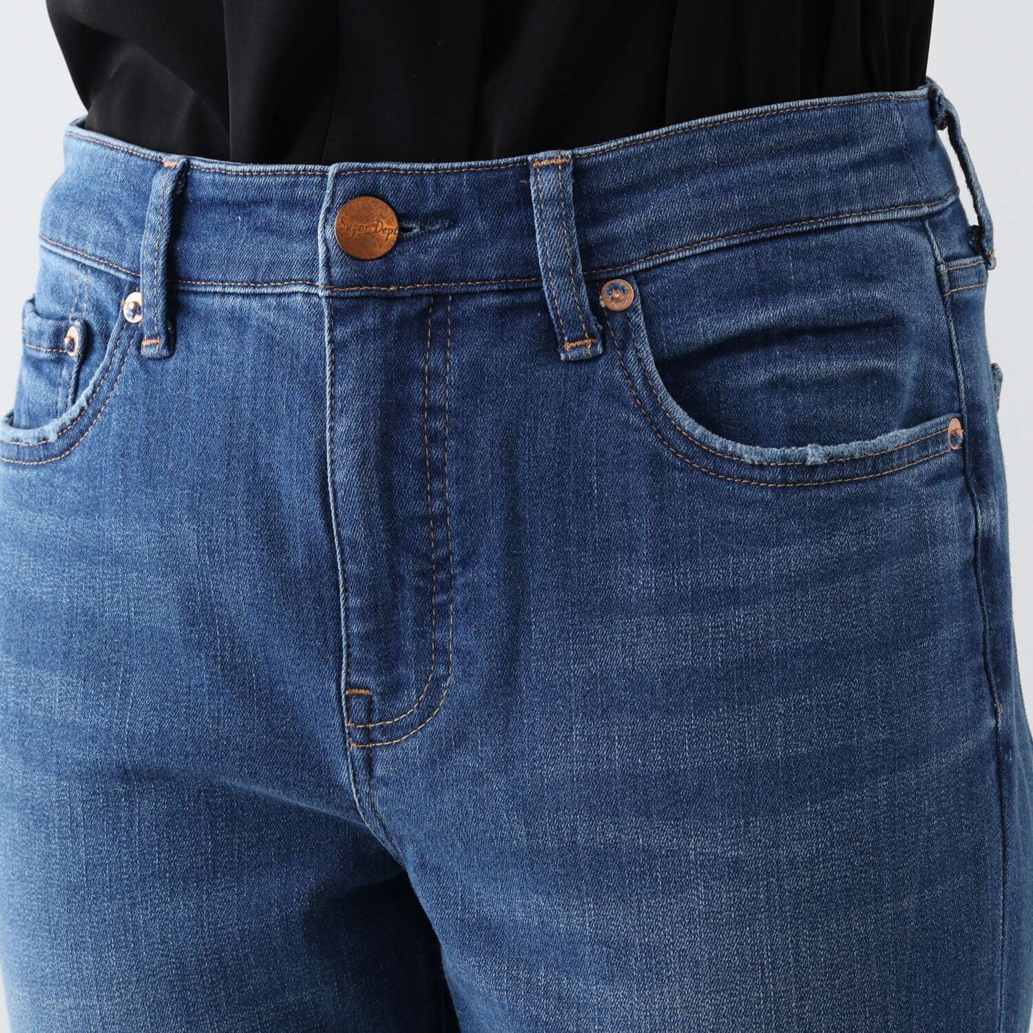 シュガーデプト コーンデニム（Ｒ） スーパーストレッチ カプリジーンズ