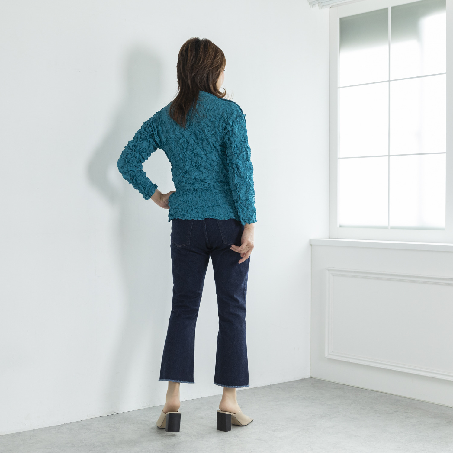 シュガーデプト コーンデニム（Ｒ） スーパーストレッチ カプリジーンズ