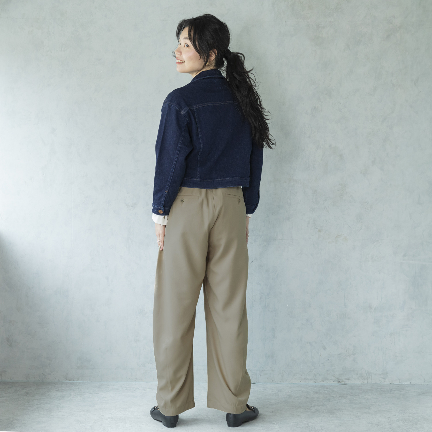 シュガーデプト コーンデニム（Ｒ） スーパーストレッチ クロップトジャケット