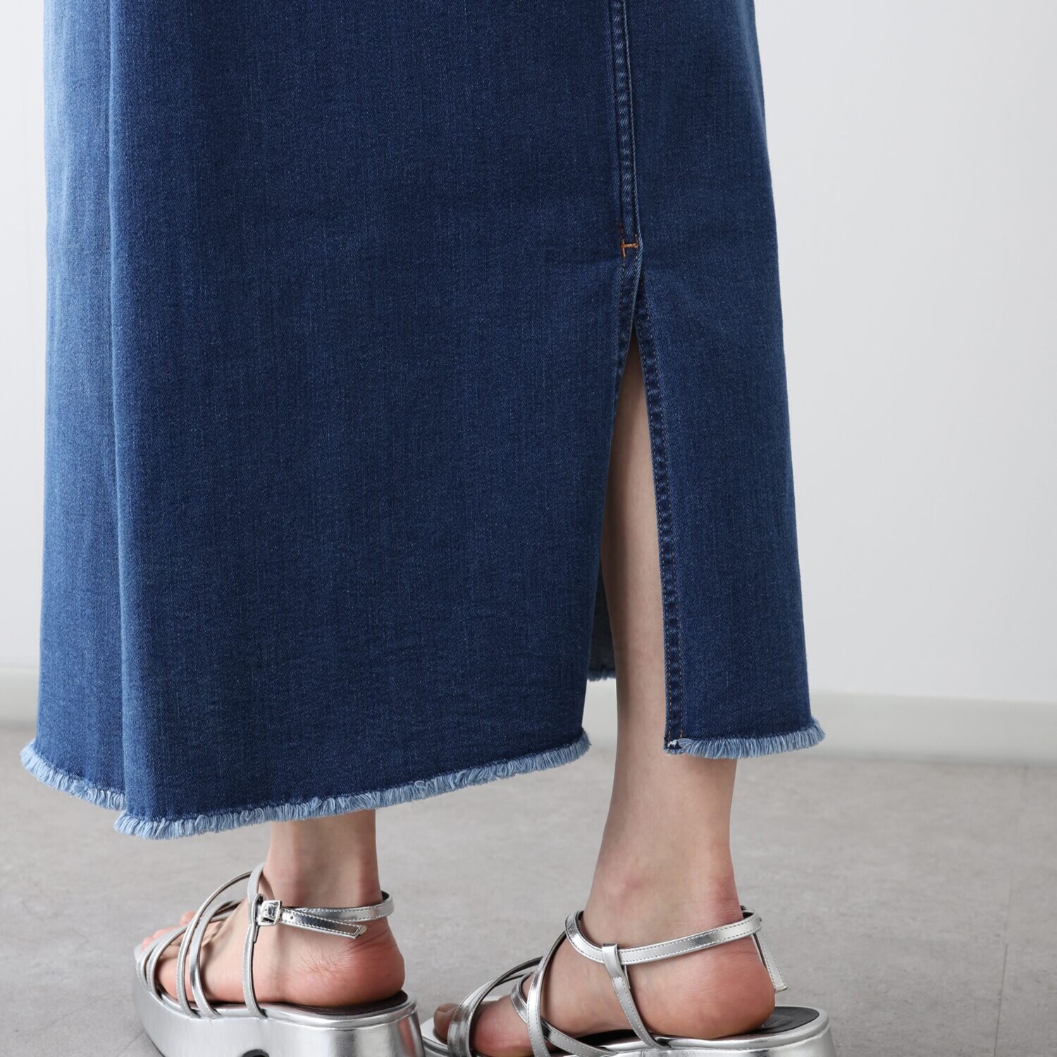 シュガーデプト コーンデニム（Ｒ） スーパーストレッチ ドロストスカート