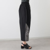 コイビトミサキ　ブラック アシンメトリー切替 デザインパンツ