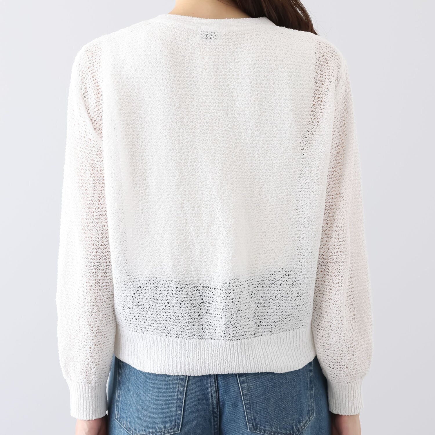 エル　ステュディオ サマーブークレ ニットカーディガン