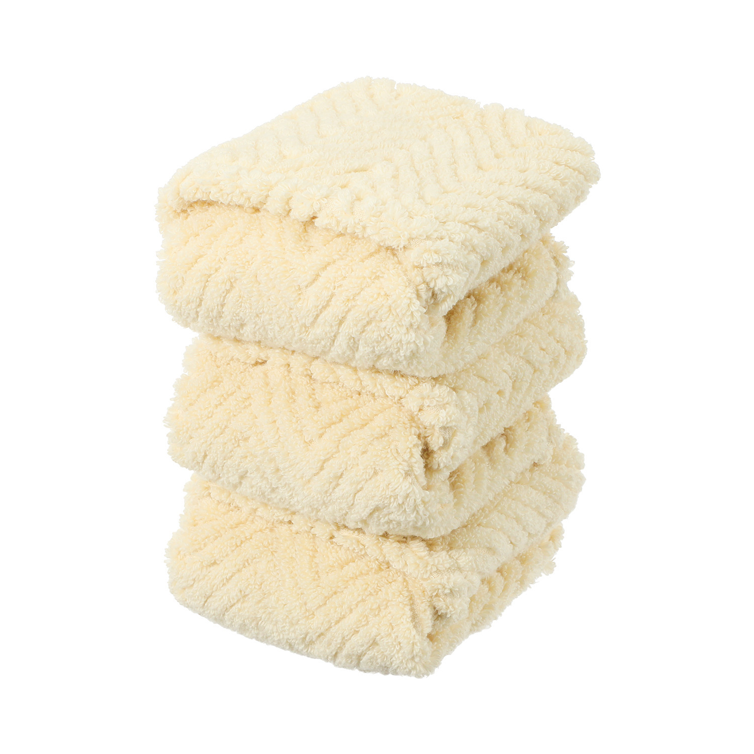 わたのはな オーガニック ハンドタオル 同色３枚組