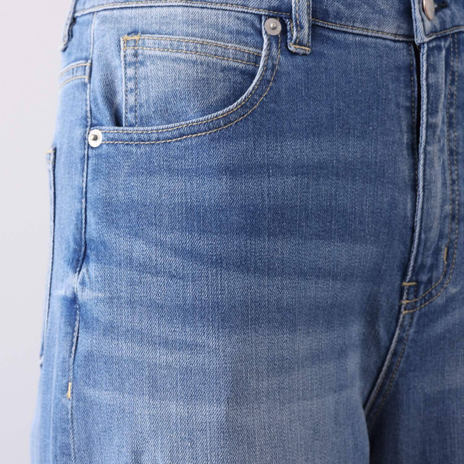 ピカデリー ソフトデニム ワイドストレートパンツ