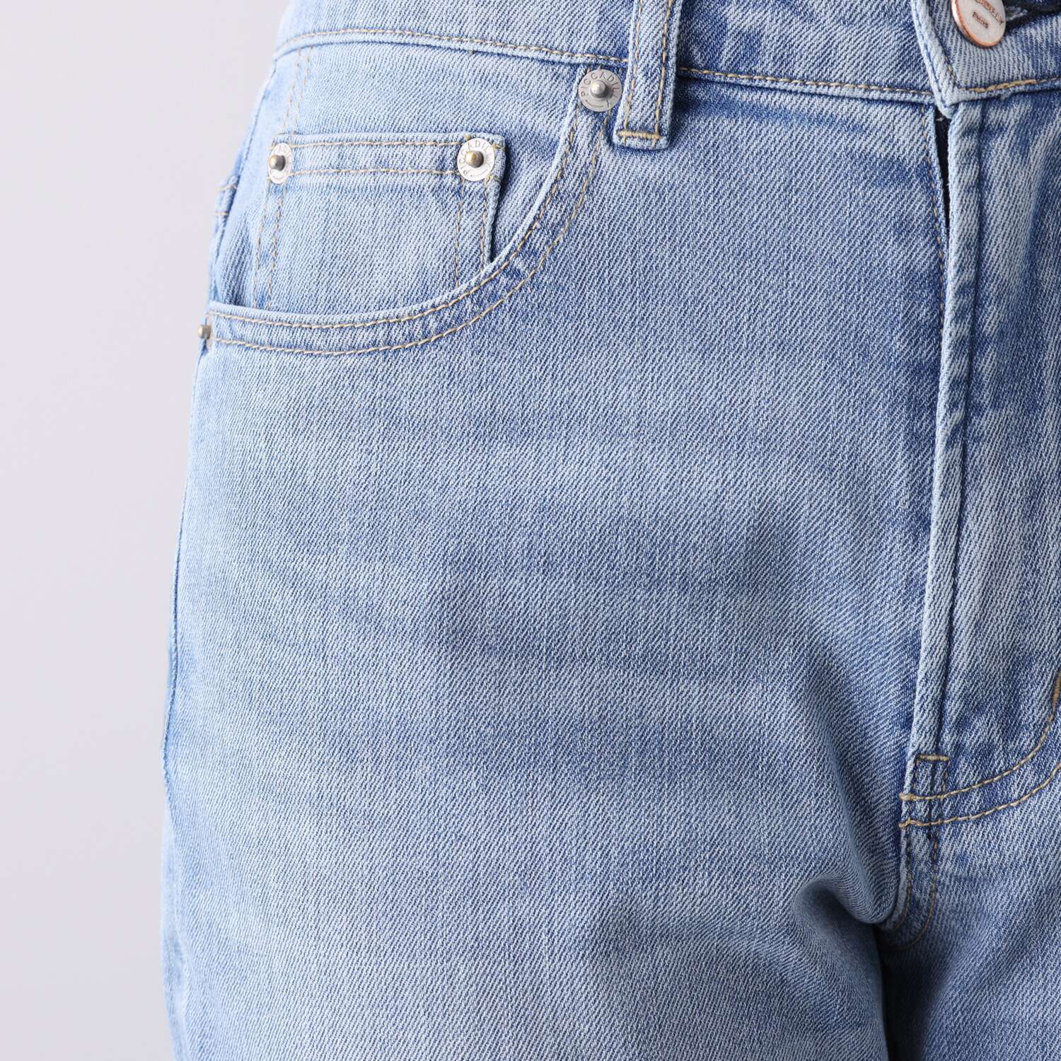 ピカデリー ソフトデニム セミフレアーパンツ