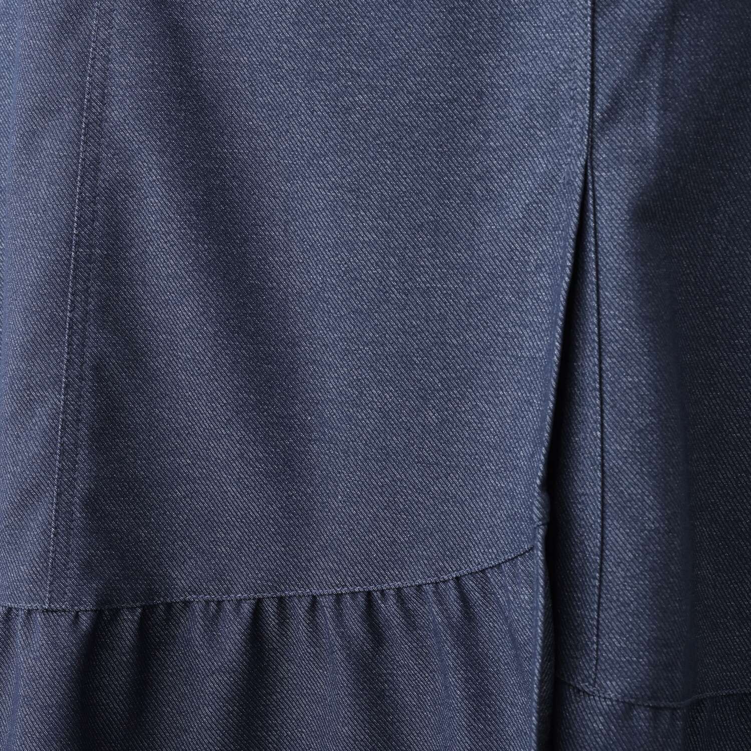 ミューリエ デニム見えで品良く旬顔 ラップ風 マーメイドスカート