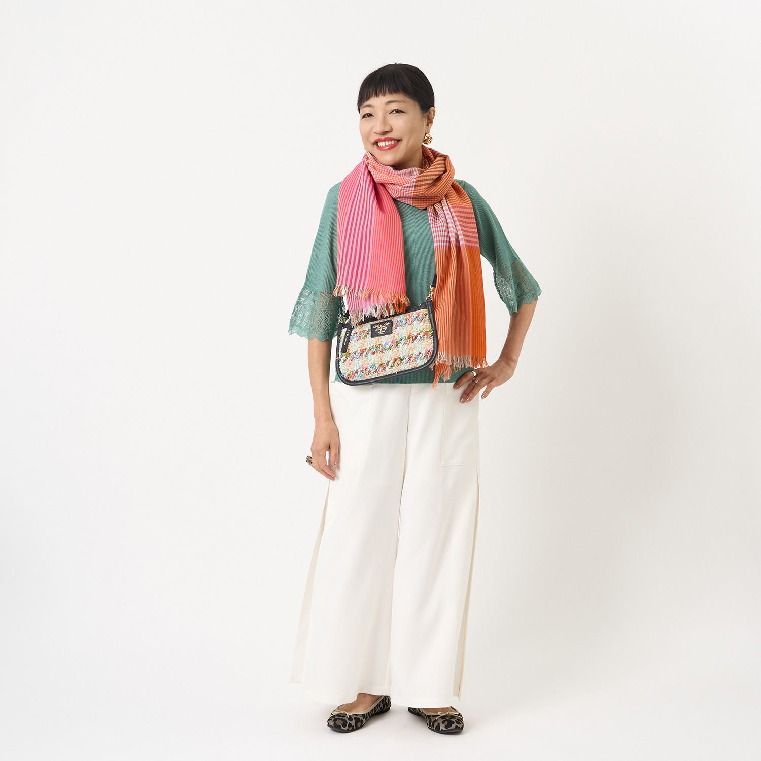 ミューリエ 心地良いエレガンス 夏の大人映え 袖口レース編 プルオーバー